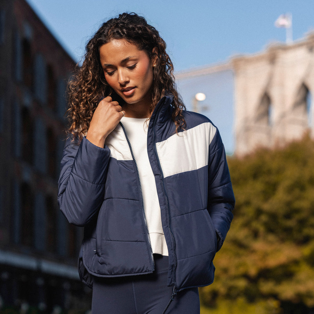 Woman wearing Rhoback apparel