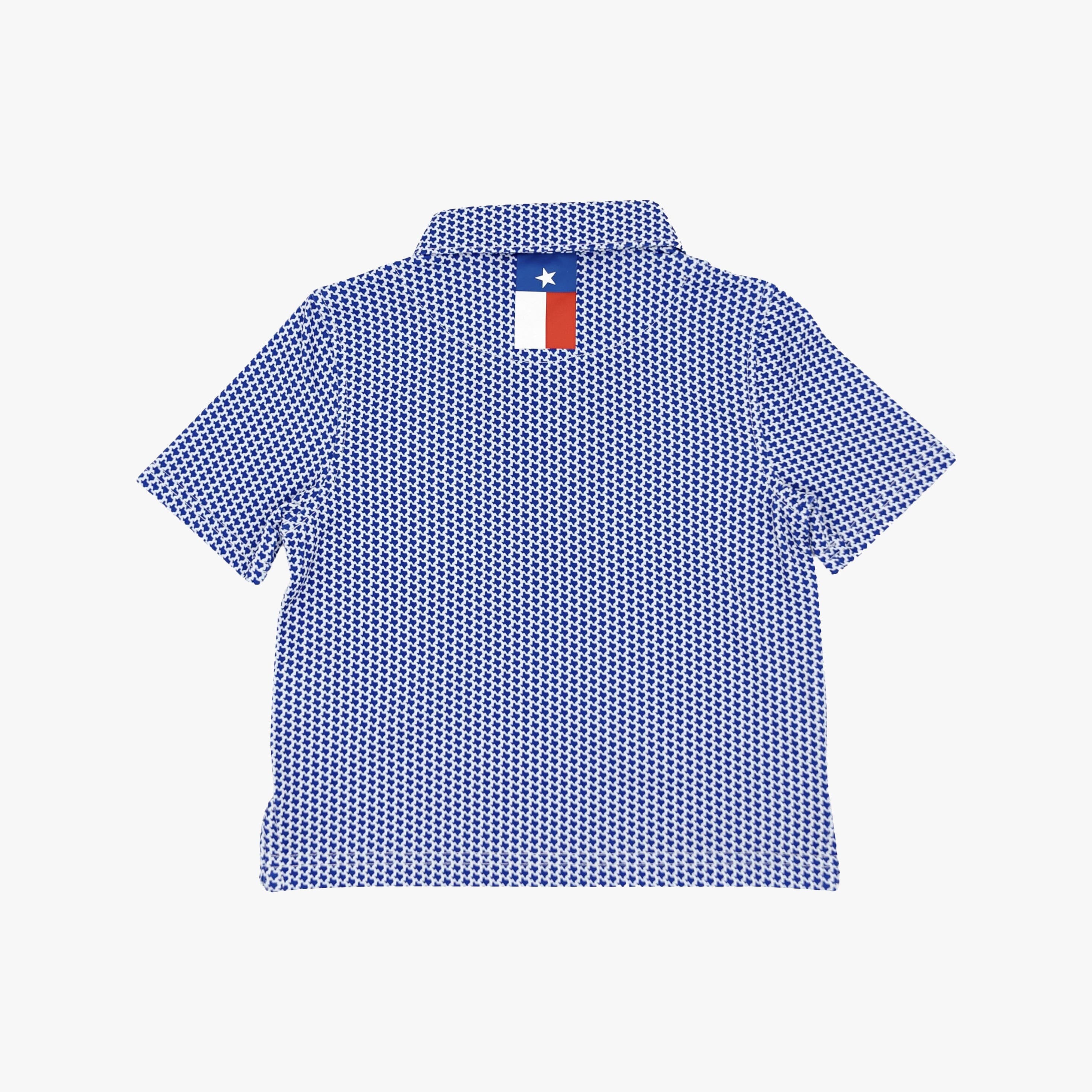 Alternative view of The Lil' Don't Mess | Performance Polo | The Don't Mess - Ocean Blue/White