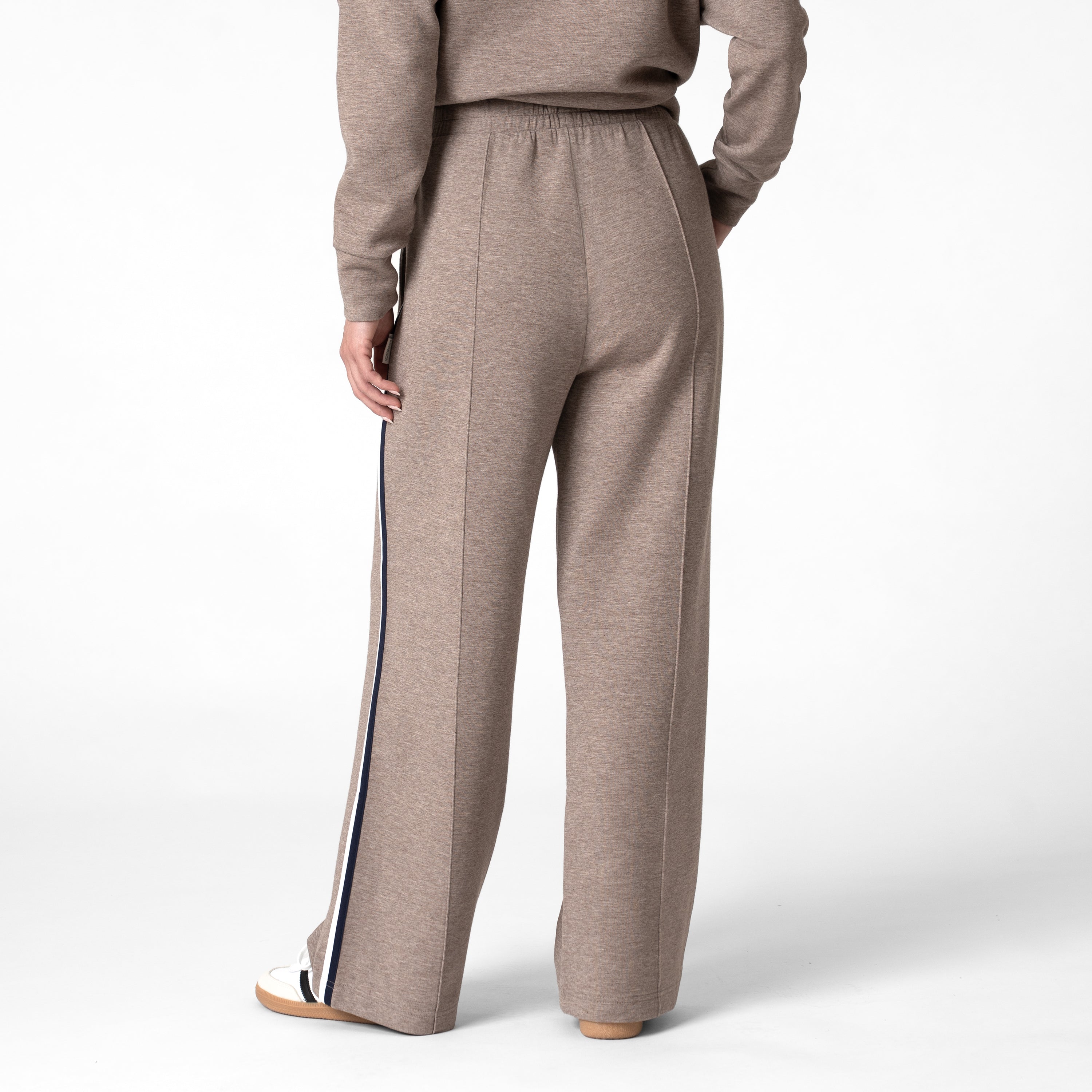 Alternative view of Aspire Pintuck Pant | Heather - Greyhawk - White/Fleet Navy