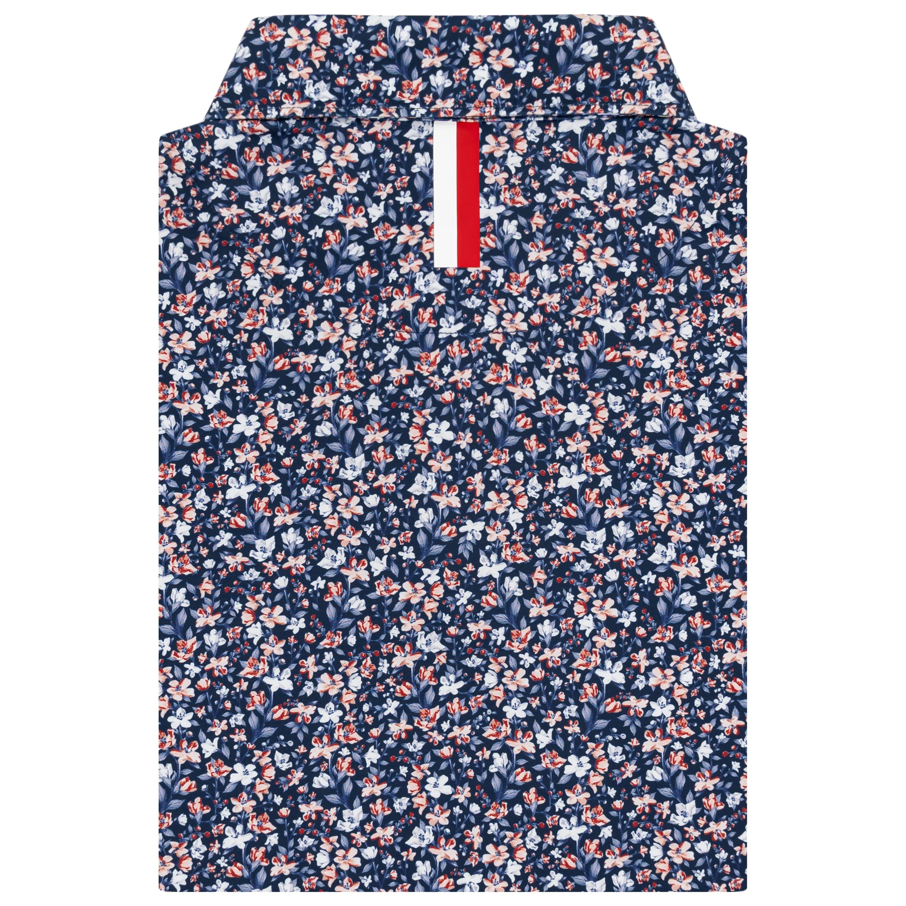Alternative view of The All American Floral | Performance Polo | The All American Floral - Fleet Navy/Flag Red