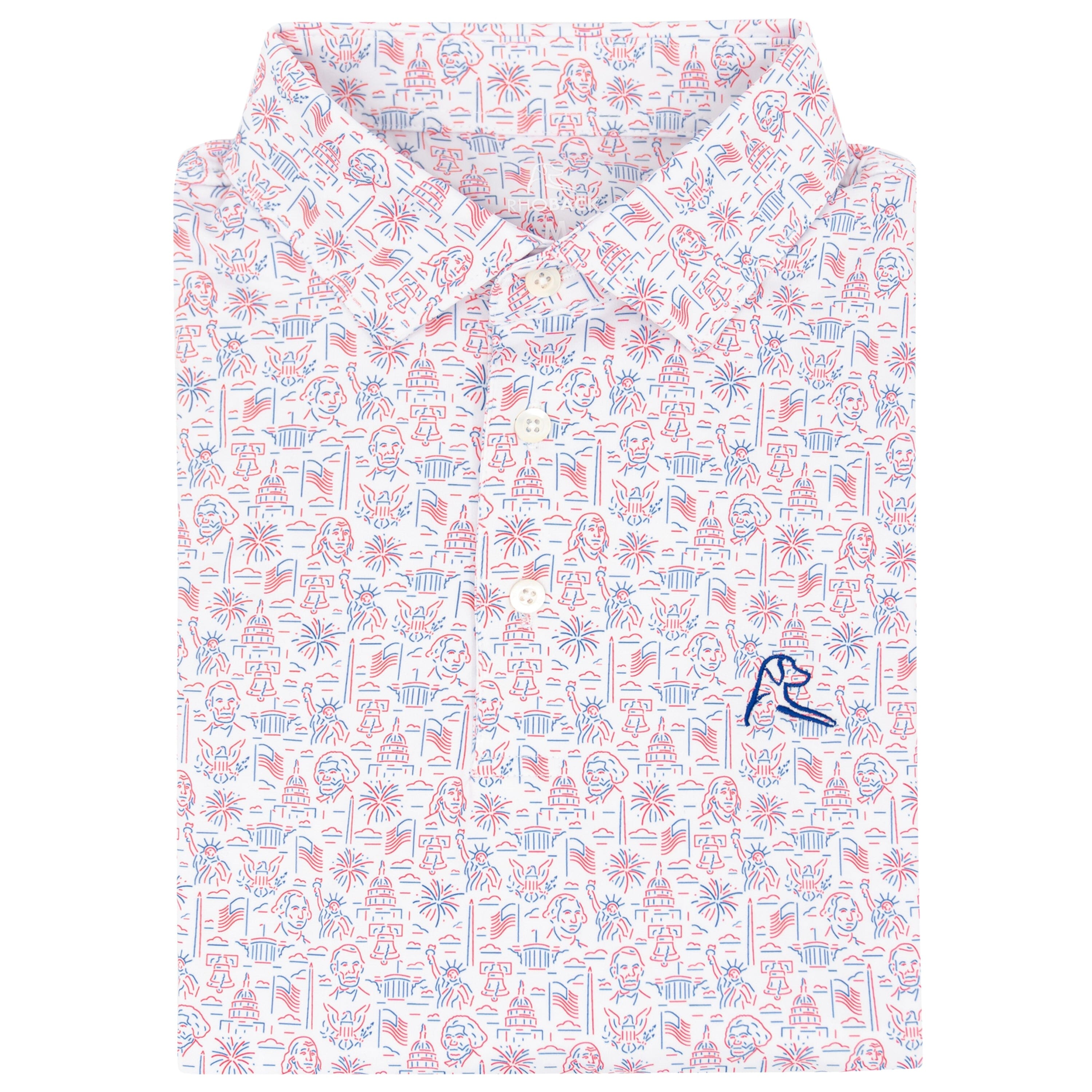 The American Icon | Performance Polo | The American Icon - White - USA