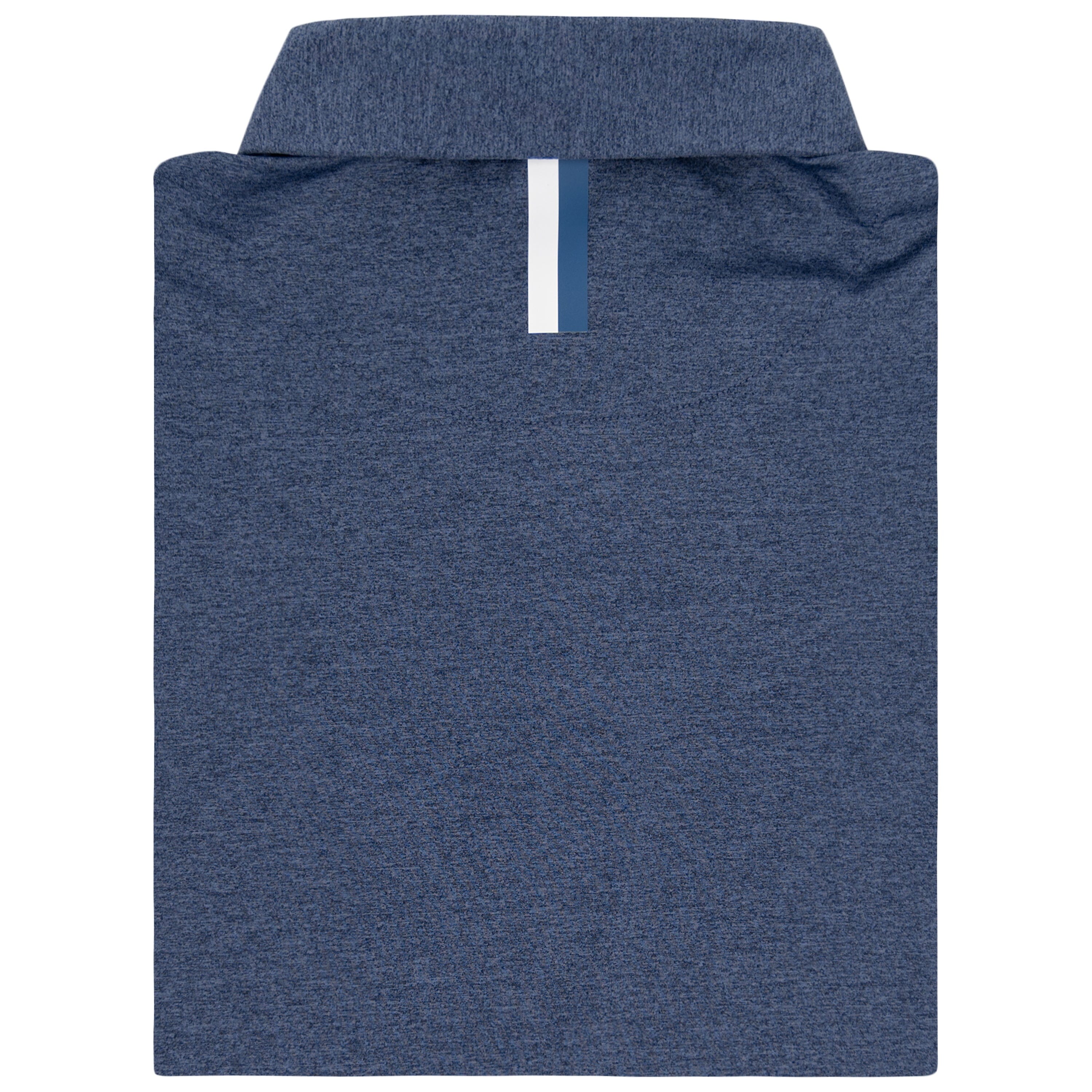 Alternative view of Heather | Long Sleeve Performance Polo | Heather - Annapolis Blue/Blue Steel