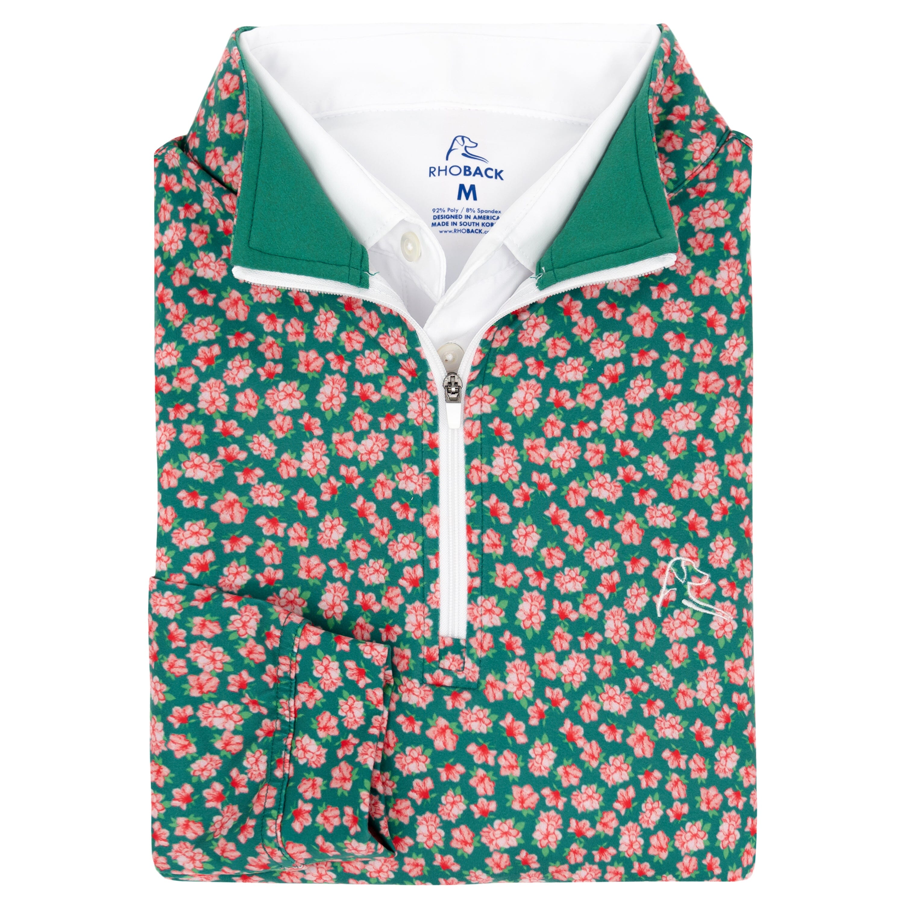 Azalea Performance Q-Zip | The Azalea - Spring Pink/Clover Green