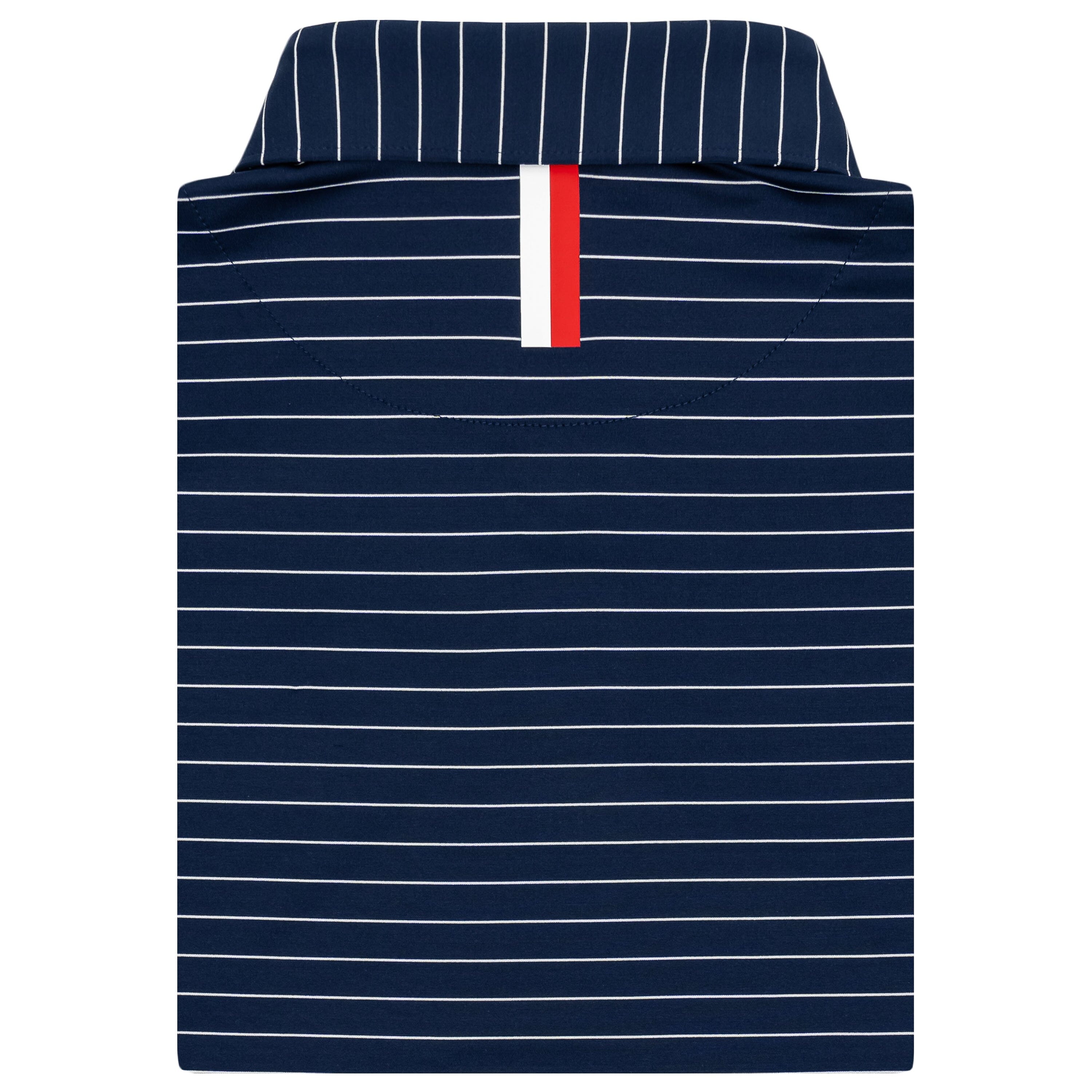 Alternative view of The Captain Stripe | Performance Polo | The Captain Stripe - Fleet Navy/White