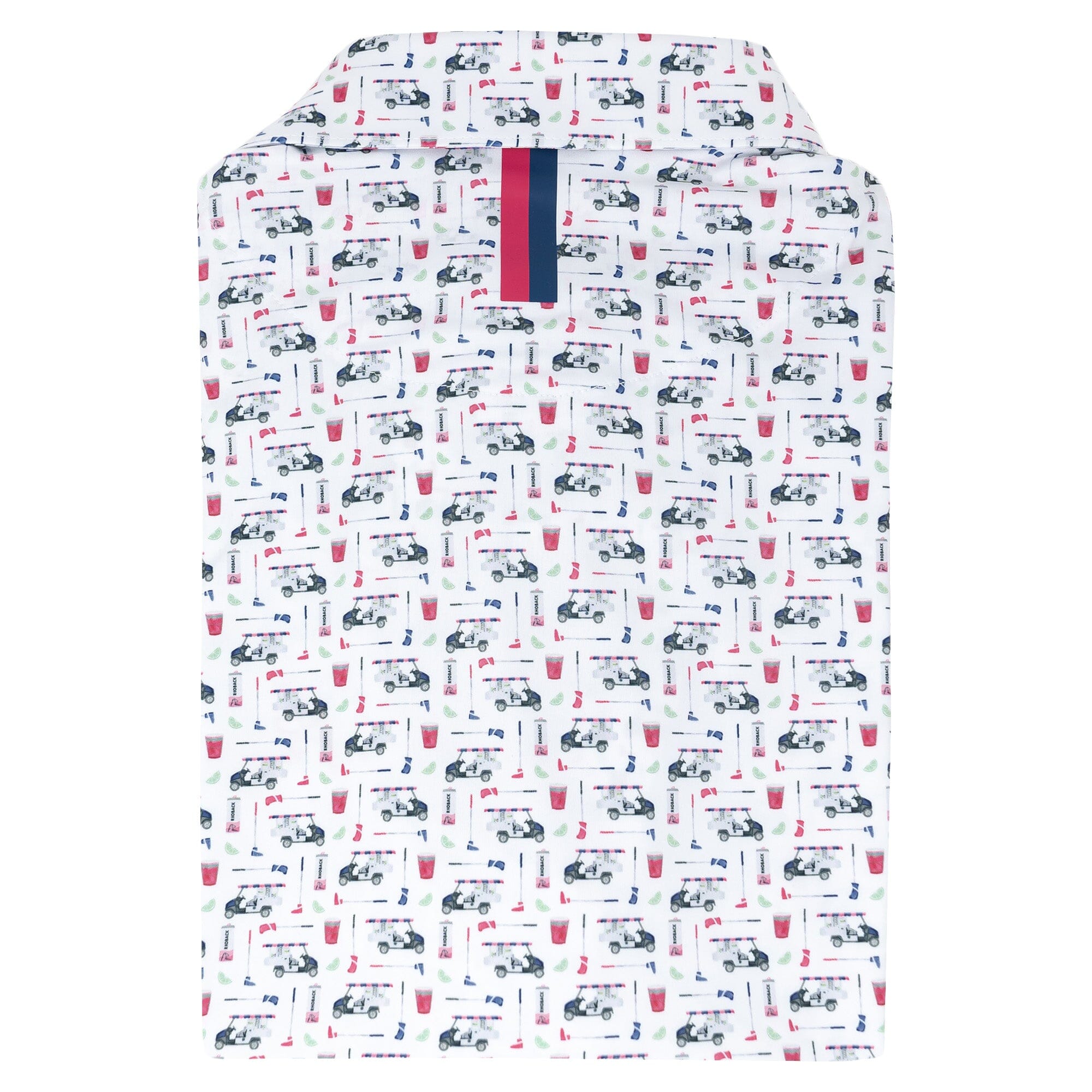 Alternative view of The Bev Cart | Performance Polo | The Bev Cart - White