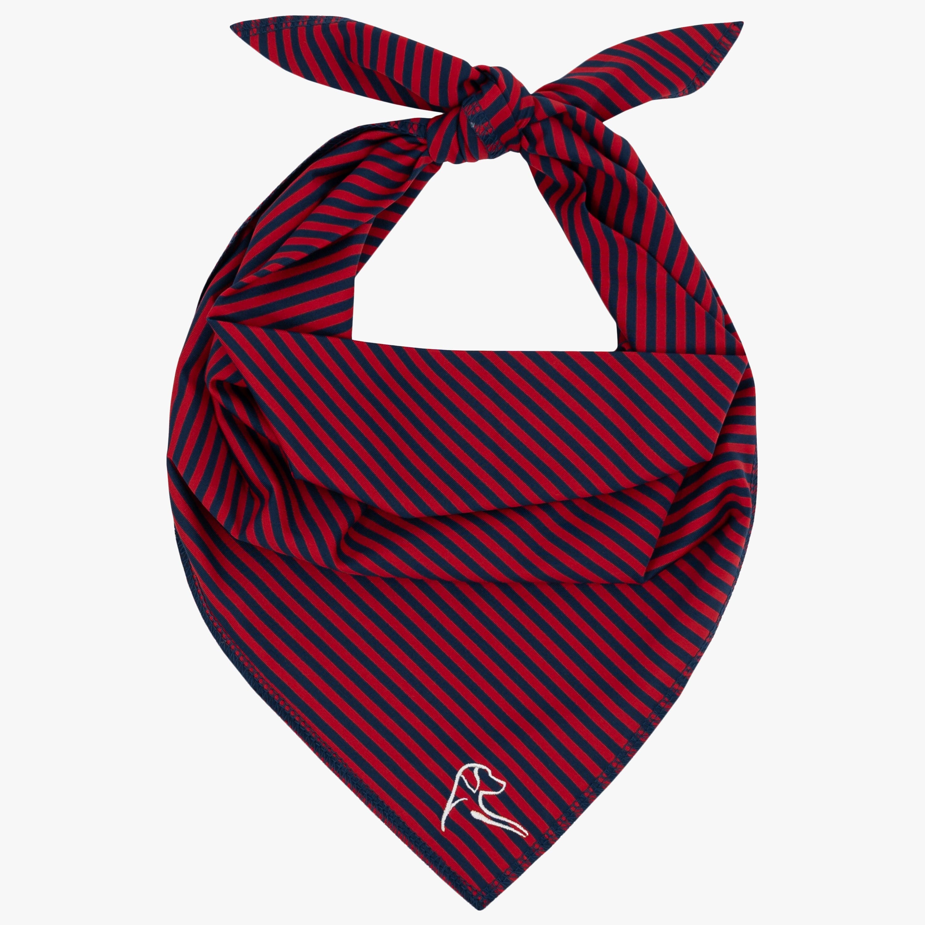 The Birdie Stripe | Performance Bandana | The Birdie Stripe - Cardinal Red/Fleet Navy