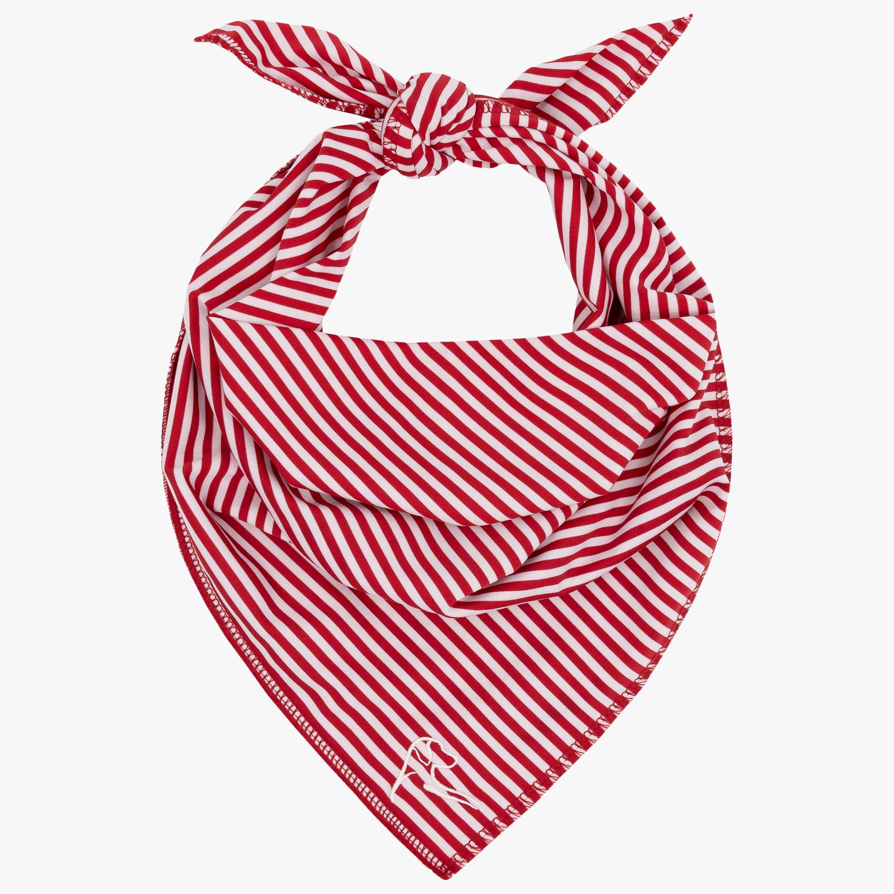 The Birdie Stripe | Performance Bandana | The Birdie Stripe - Cardinal Red/White