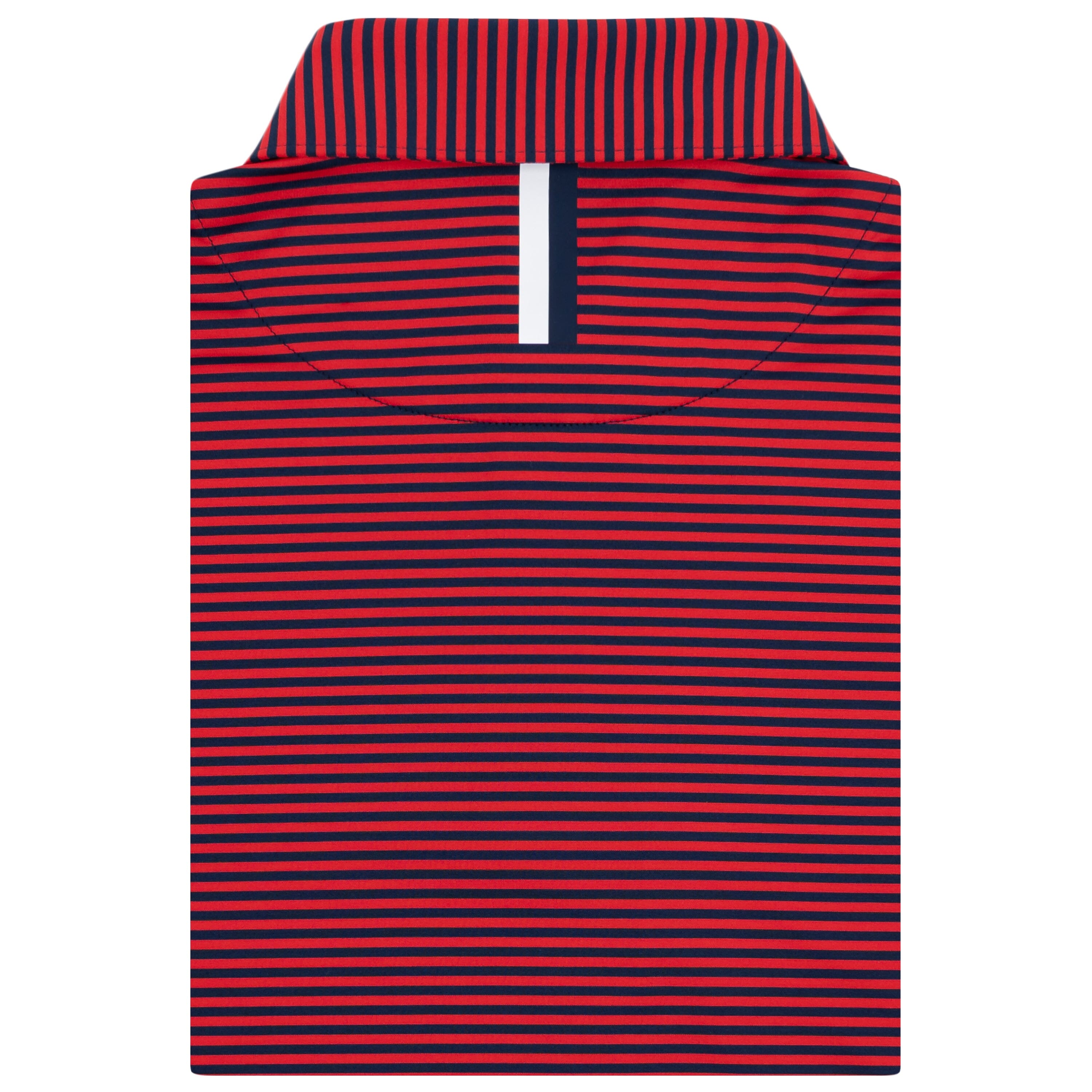 Alternative view of The Birdie Stripe | Performance Polo | The Birdie Stripe - Classic Red/Fleet Navy