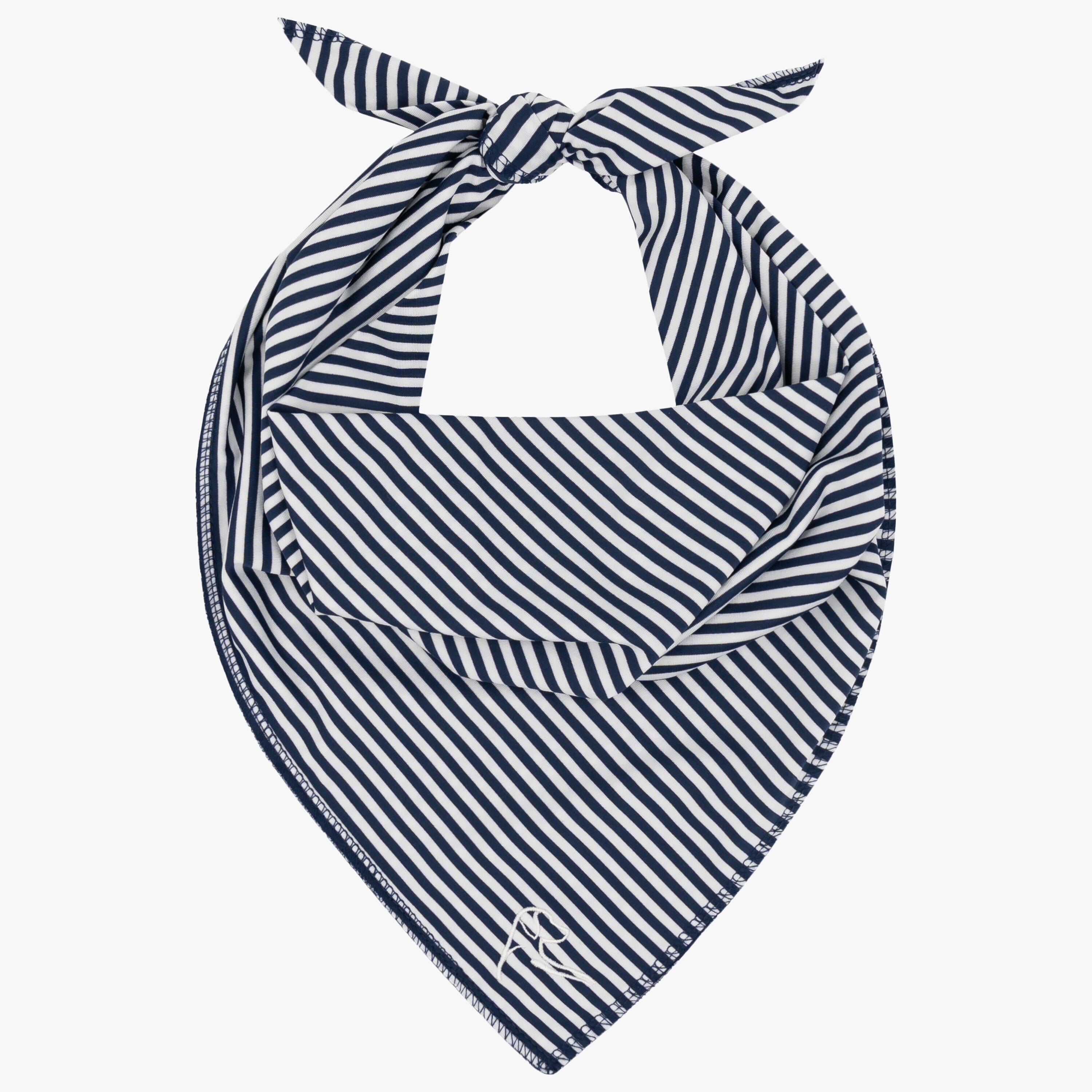 The Birdie Stripe | Performance Bandana | The Birdie Stripe - Fleet Navy/White