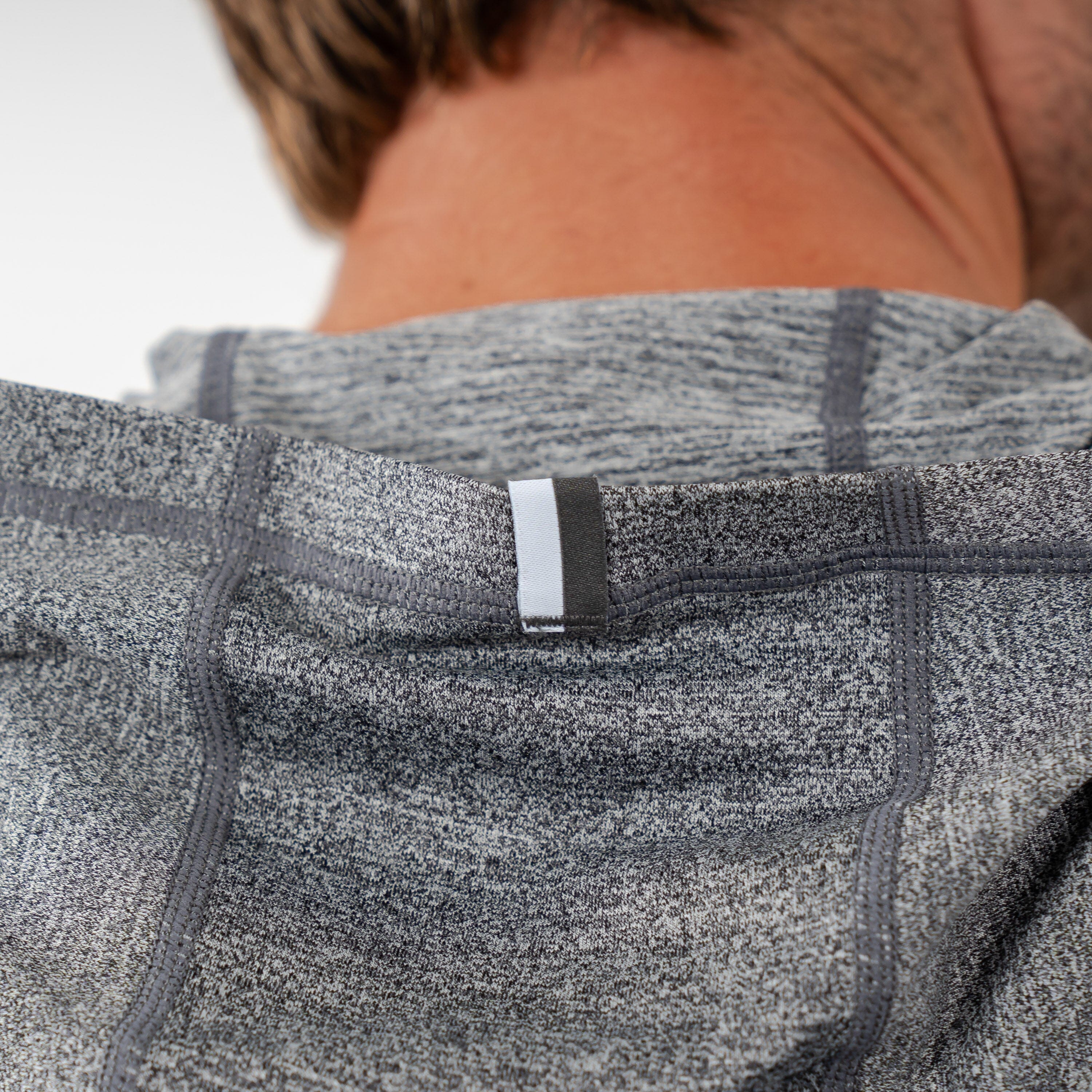 Alternative view of Blitz Tech Hoodie | Heather - Middie Grey/White