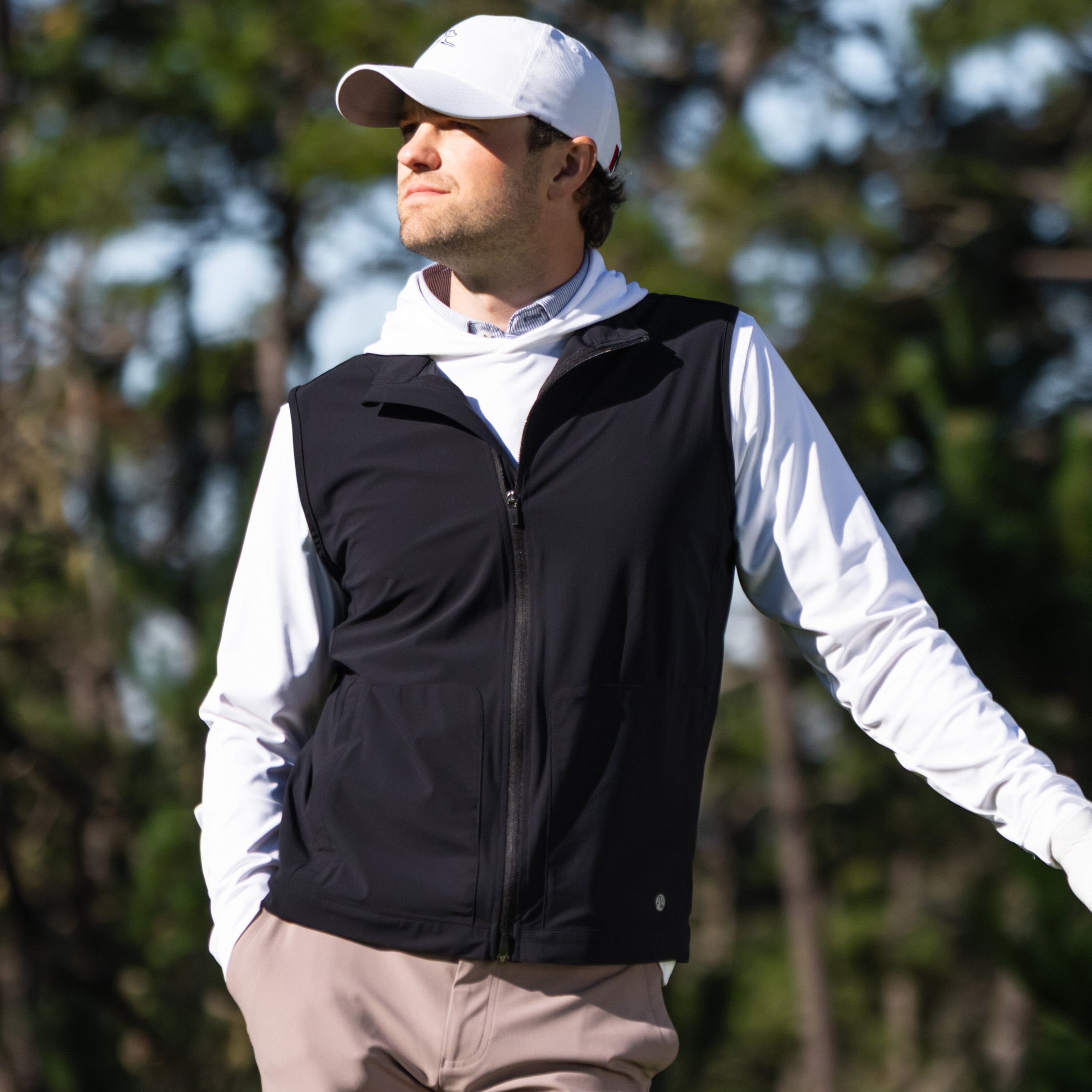Brookline Lightweight Vest | Solid - Midnight Black