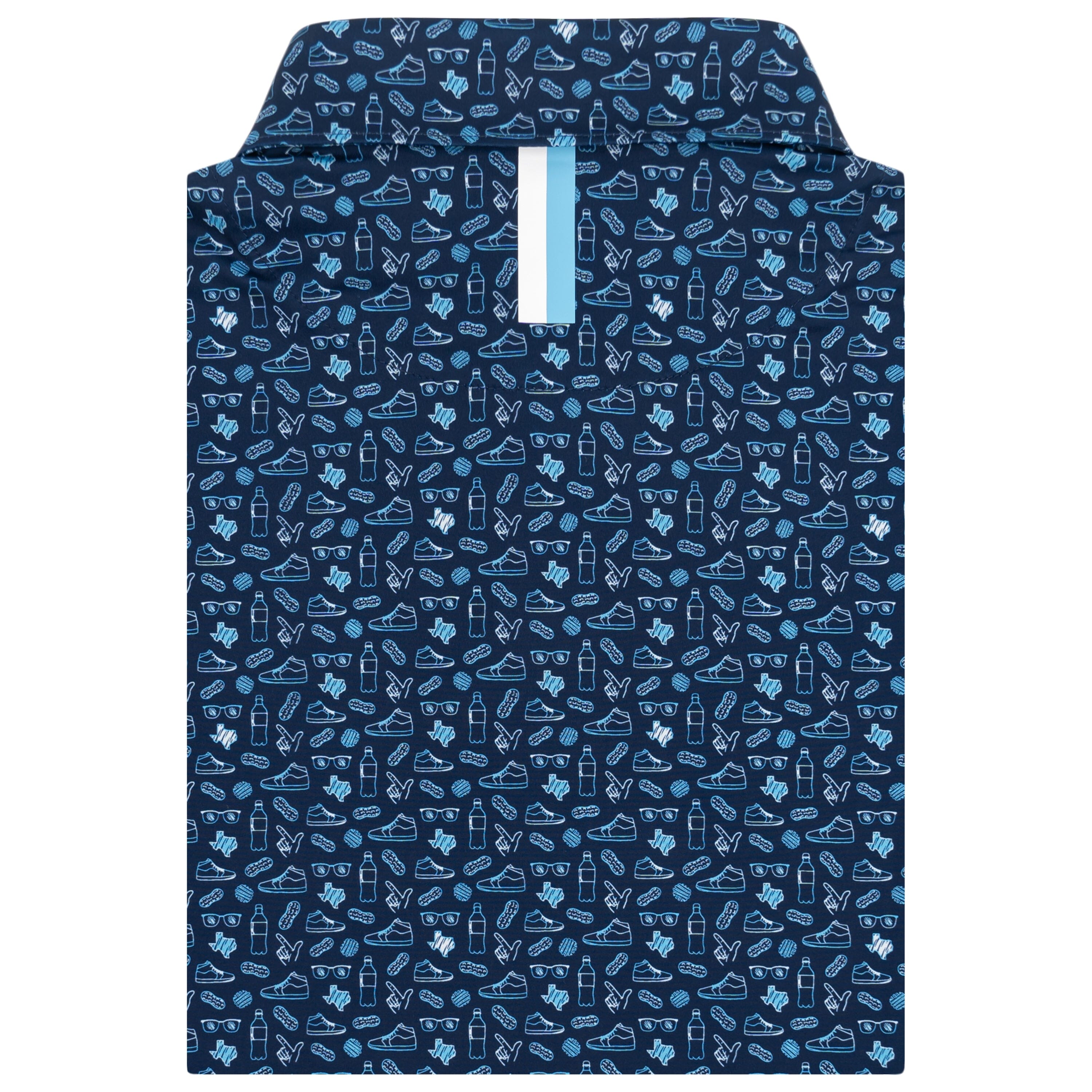 Alternative view of The Busta | Performance Polo | The Busta - Admiral Navy/Powder Blue