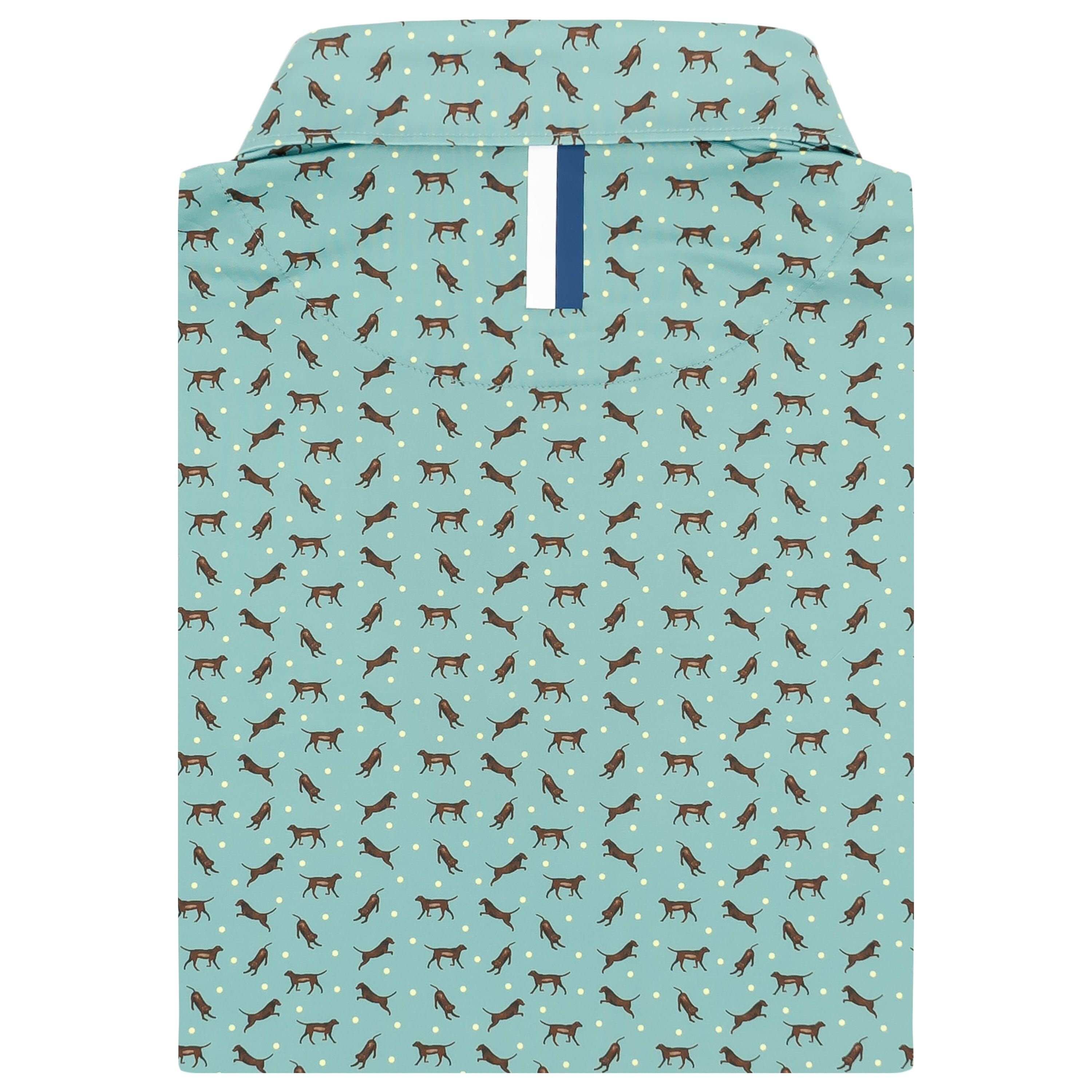 Alternative view of The Chocolate Lab | Performance Polo | The Chocolate Lab - Sea Green