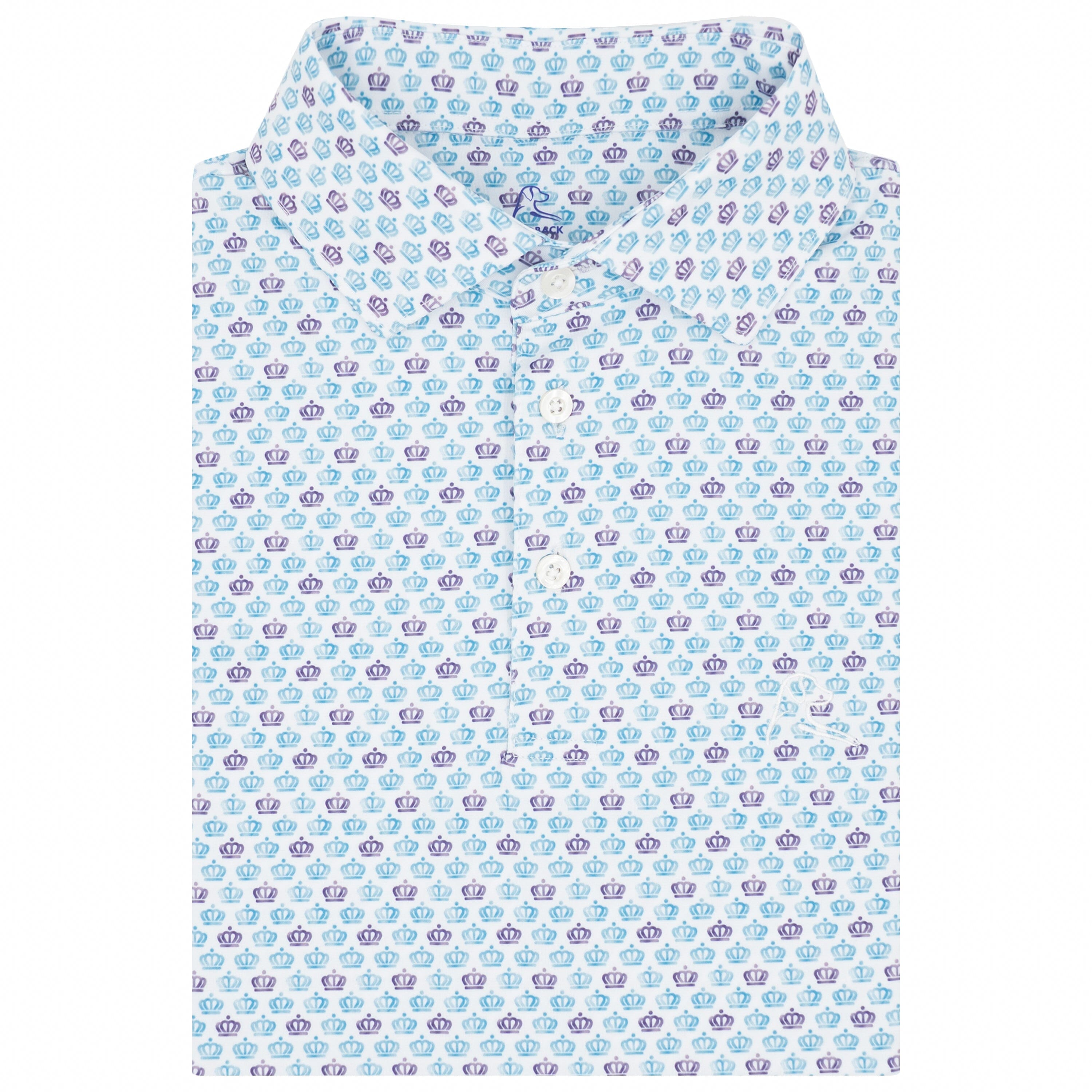 The CLT | Performance Polo | The CLT - White/Queen Blue