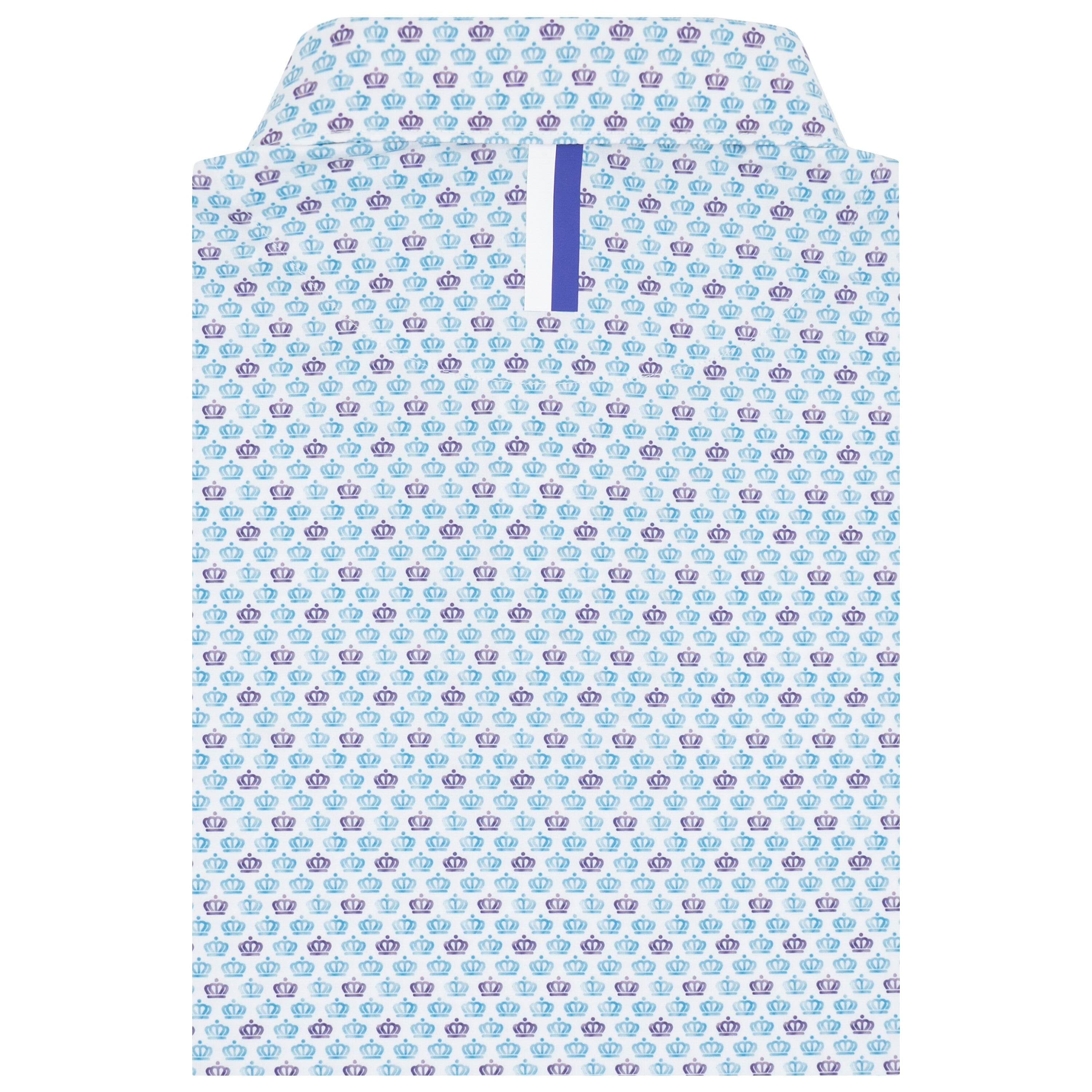Alternative view of The CLT | Performance Polo | The CLT - White/Queen Blue
