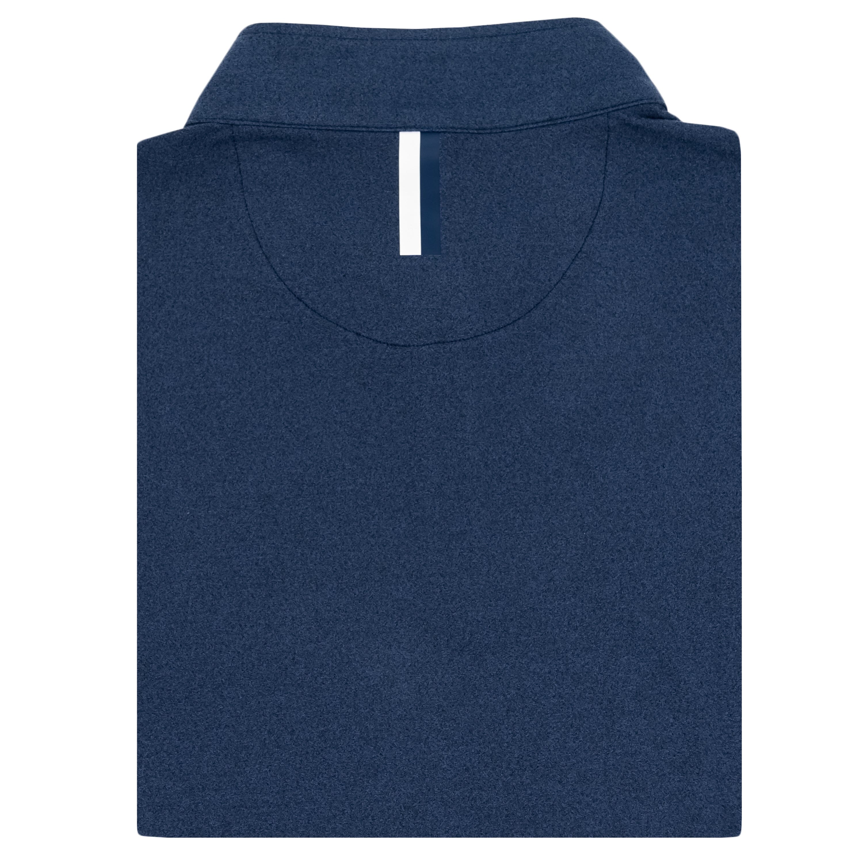 Alternative view of Heather Performance Q-Zip | Heather - Fleet Navy/Slate Blue