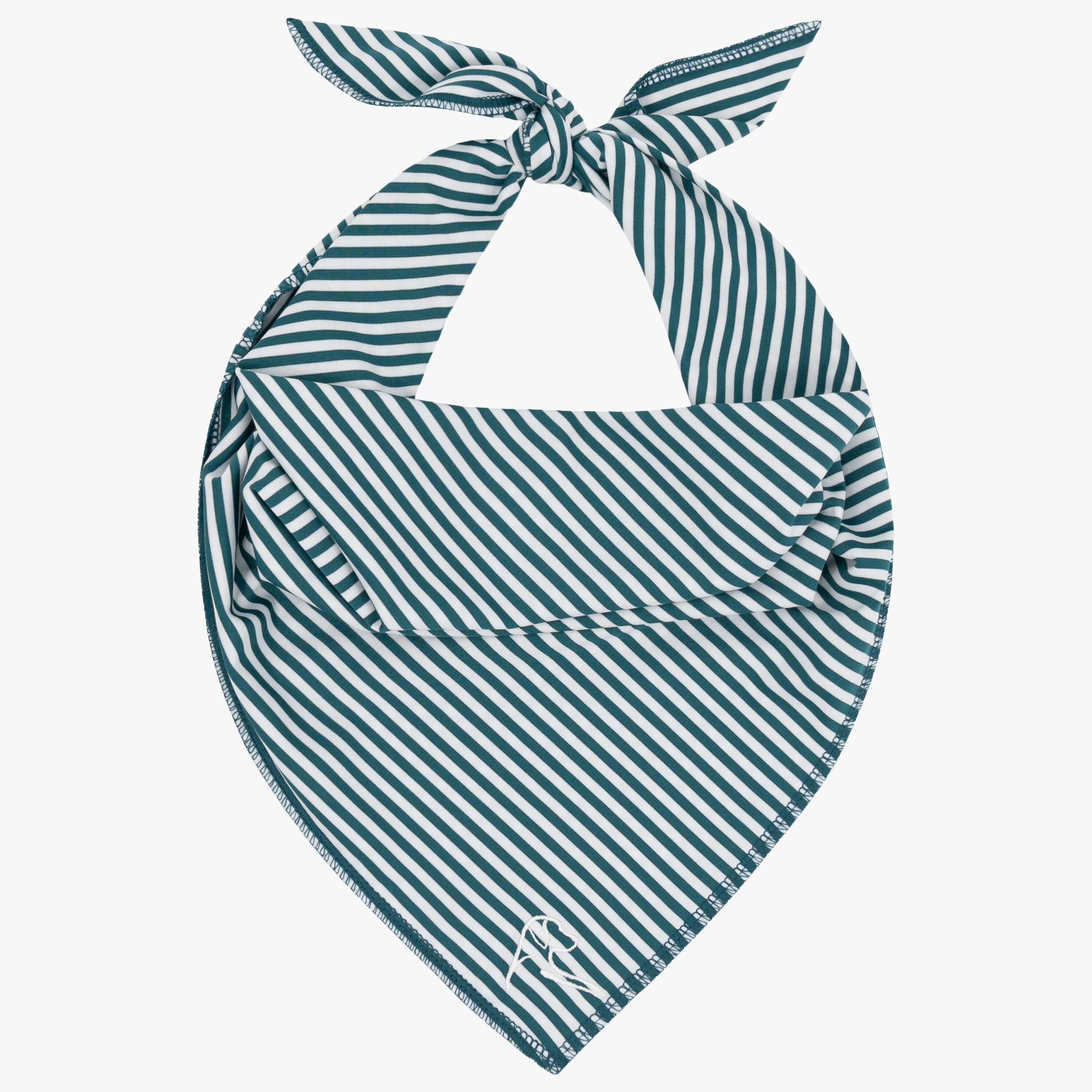 The Birdie Stripe | Performance Bandana | The Birdie Stripe - Midnight Green/White