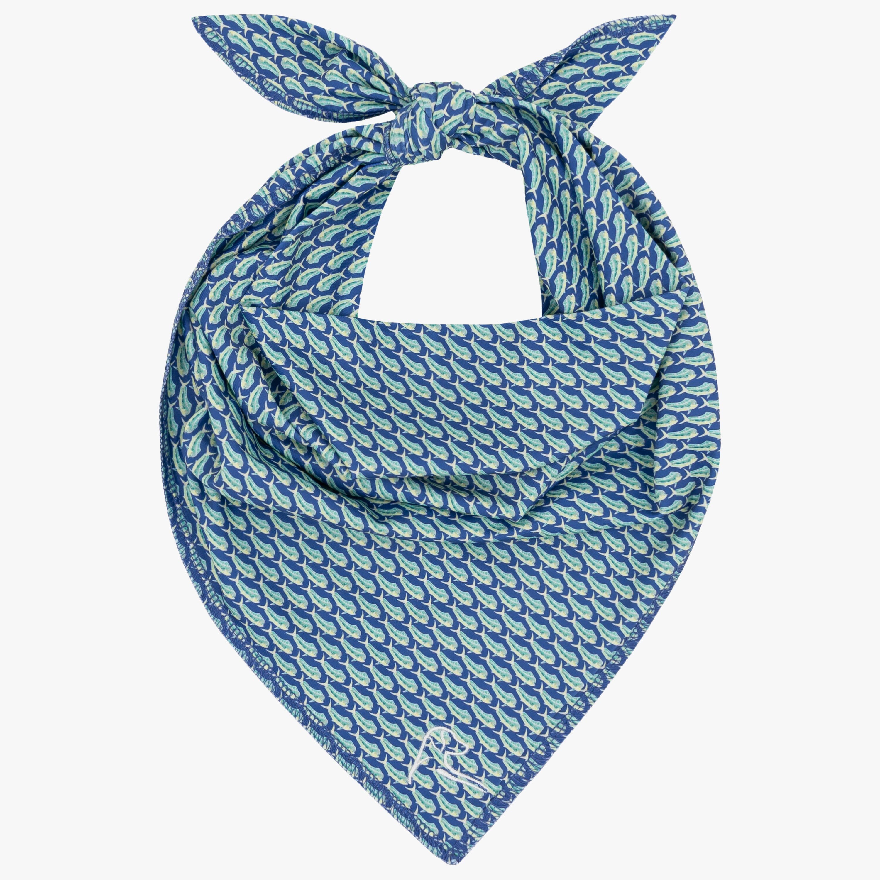 The Mini Mahi | Performance Bandana | The Mini Mahi - Bunker Blue/Bright Jade