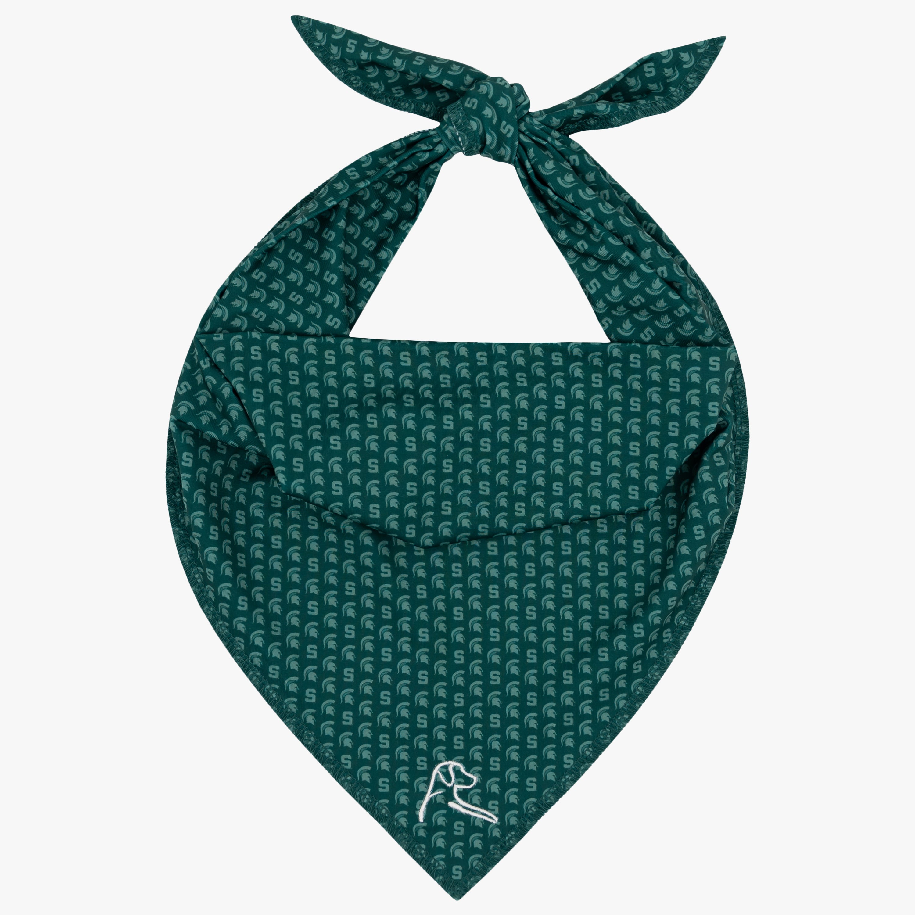 The Michigan State Icon | Collegiate Bandana | The Michigan State Icon - Forest Green/Bentgrass