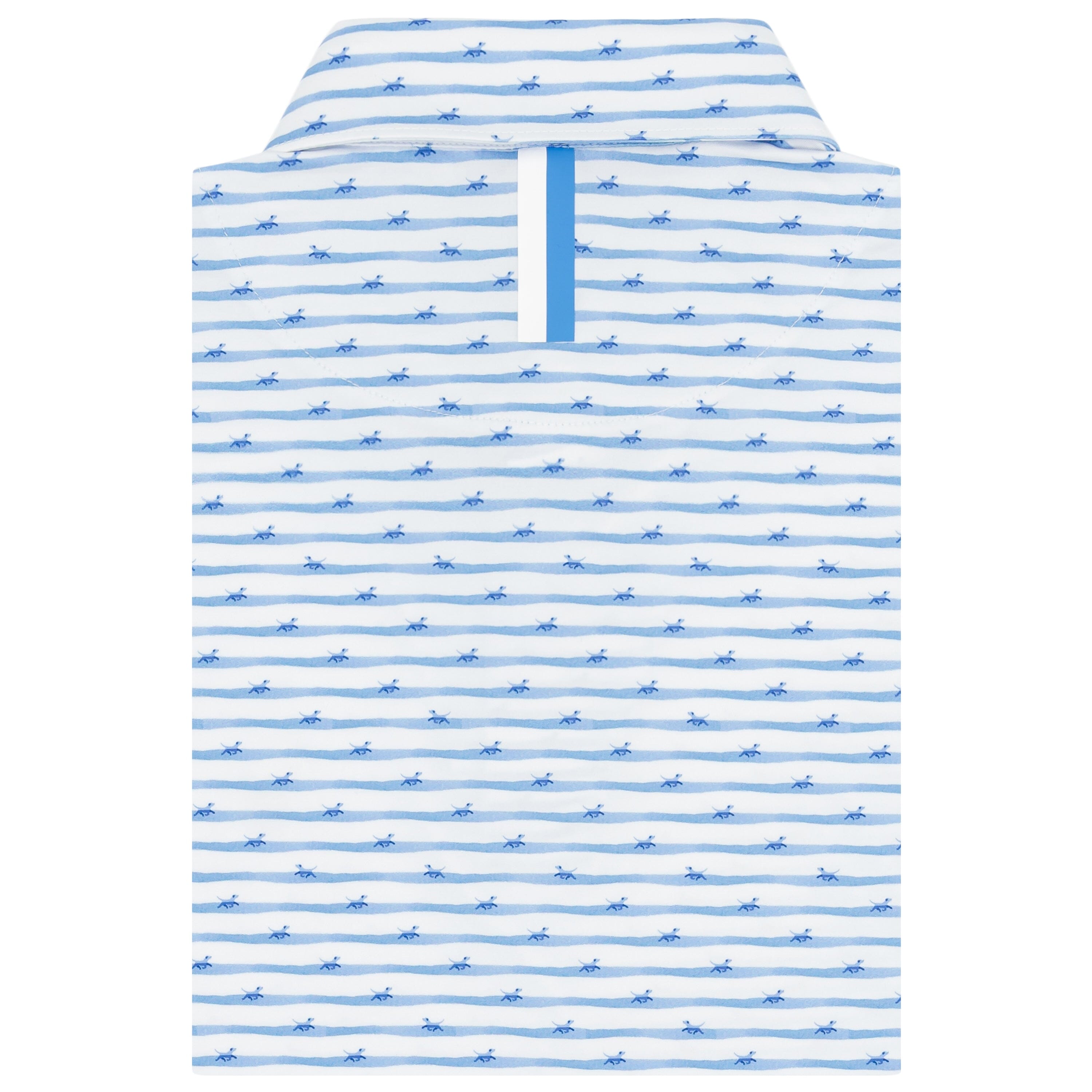 Alternative view of The Doggy Paddle | Performance Polo | The Doggy Paddle - White/Caicos Blue