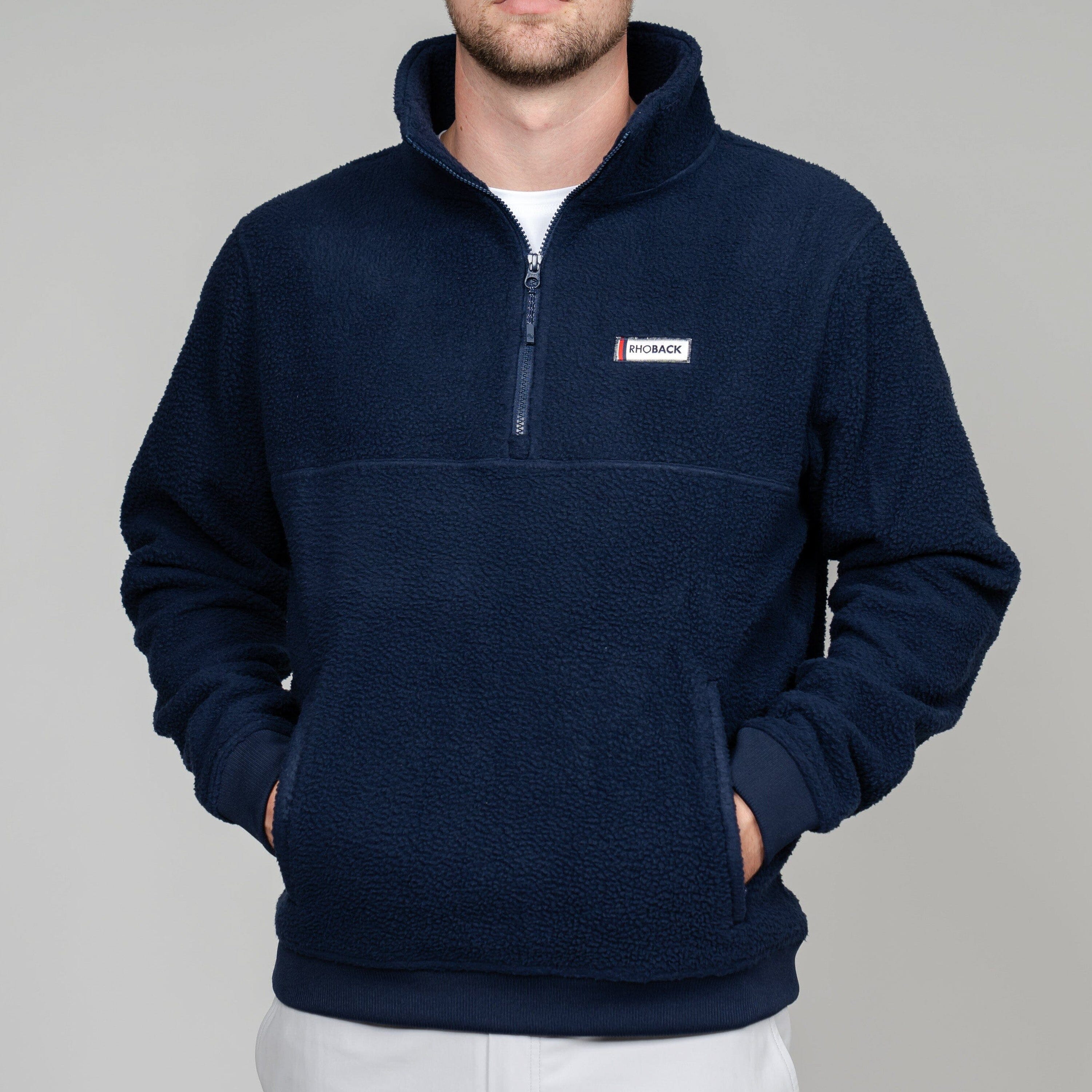 Alternative view of Summit Fleece Pullover | Solid - Fleet Navy