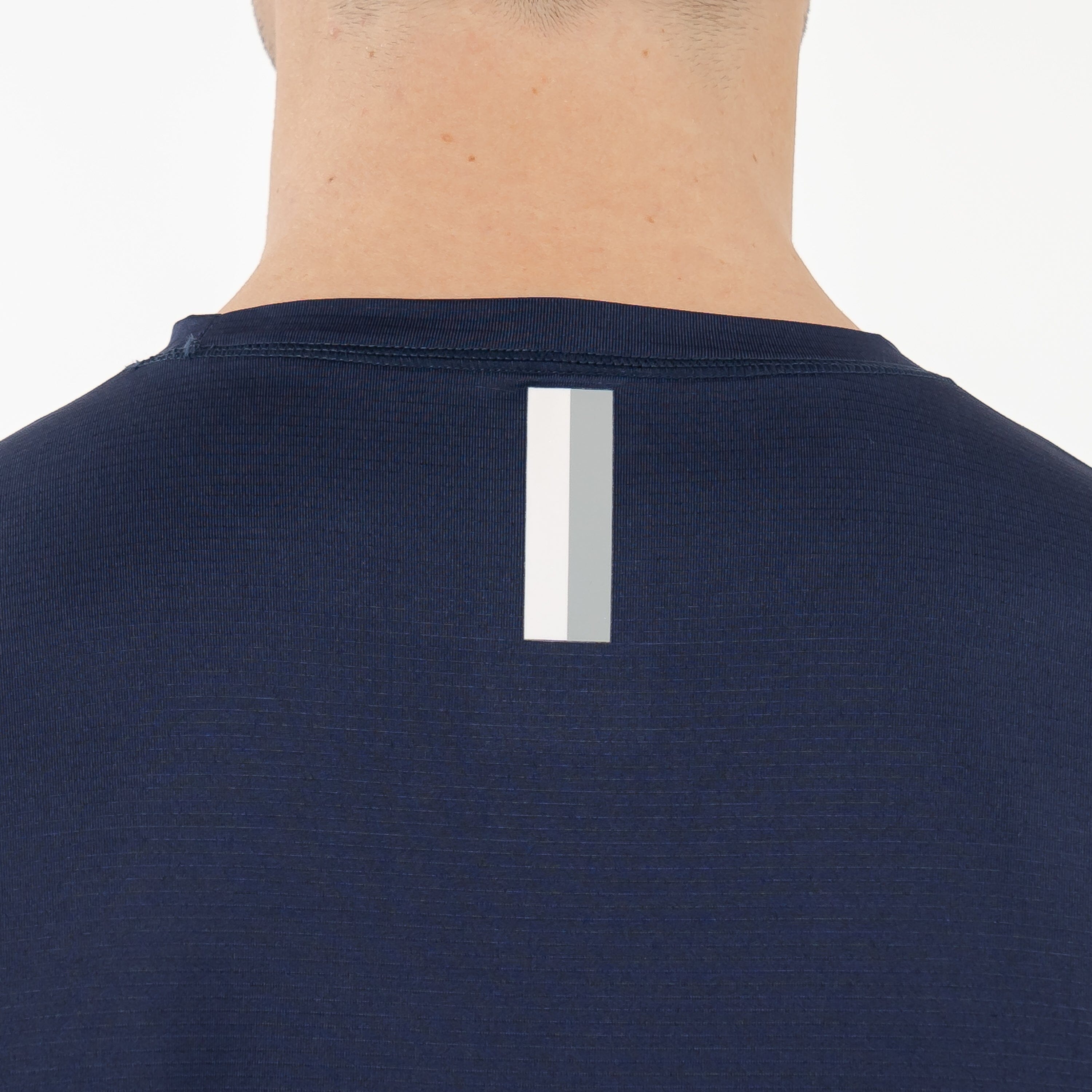 Alternative view of Blitz Tech Tee | Solid - Fleet Navy