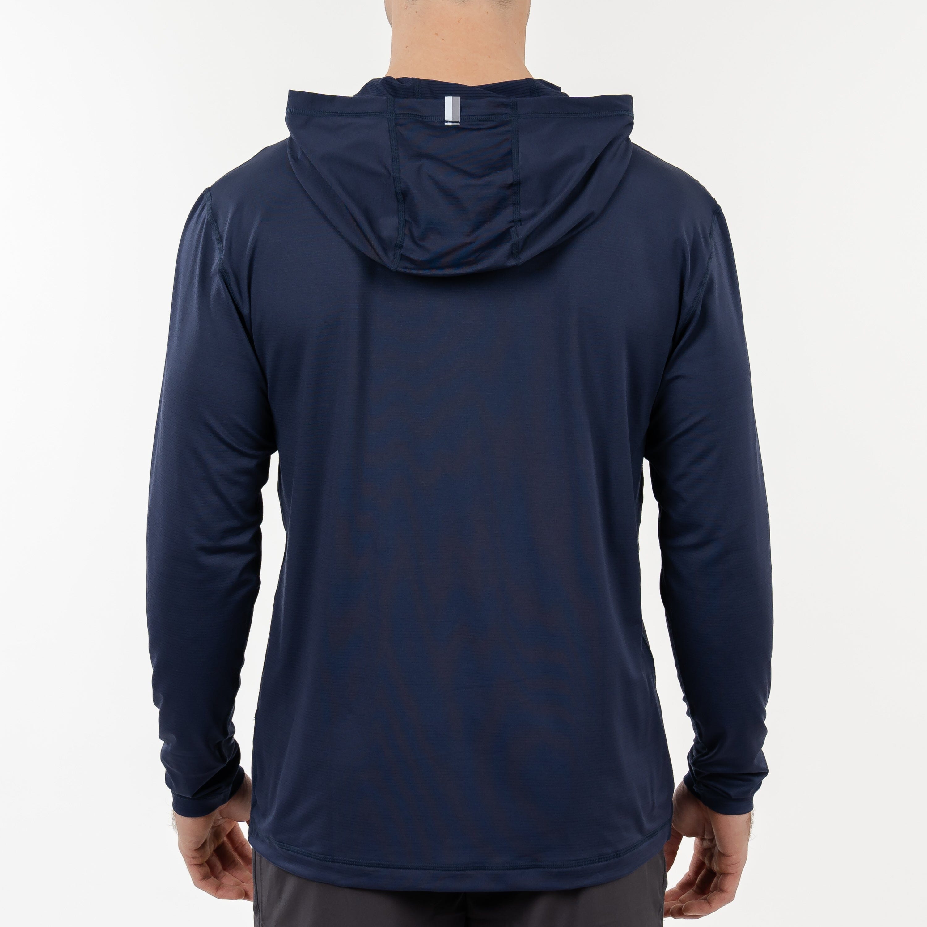 Alternative view of Blitz Tech Hoodie | Solid - Fleet Navy