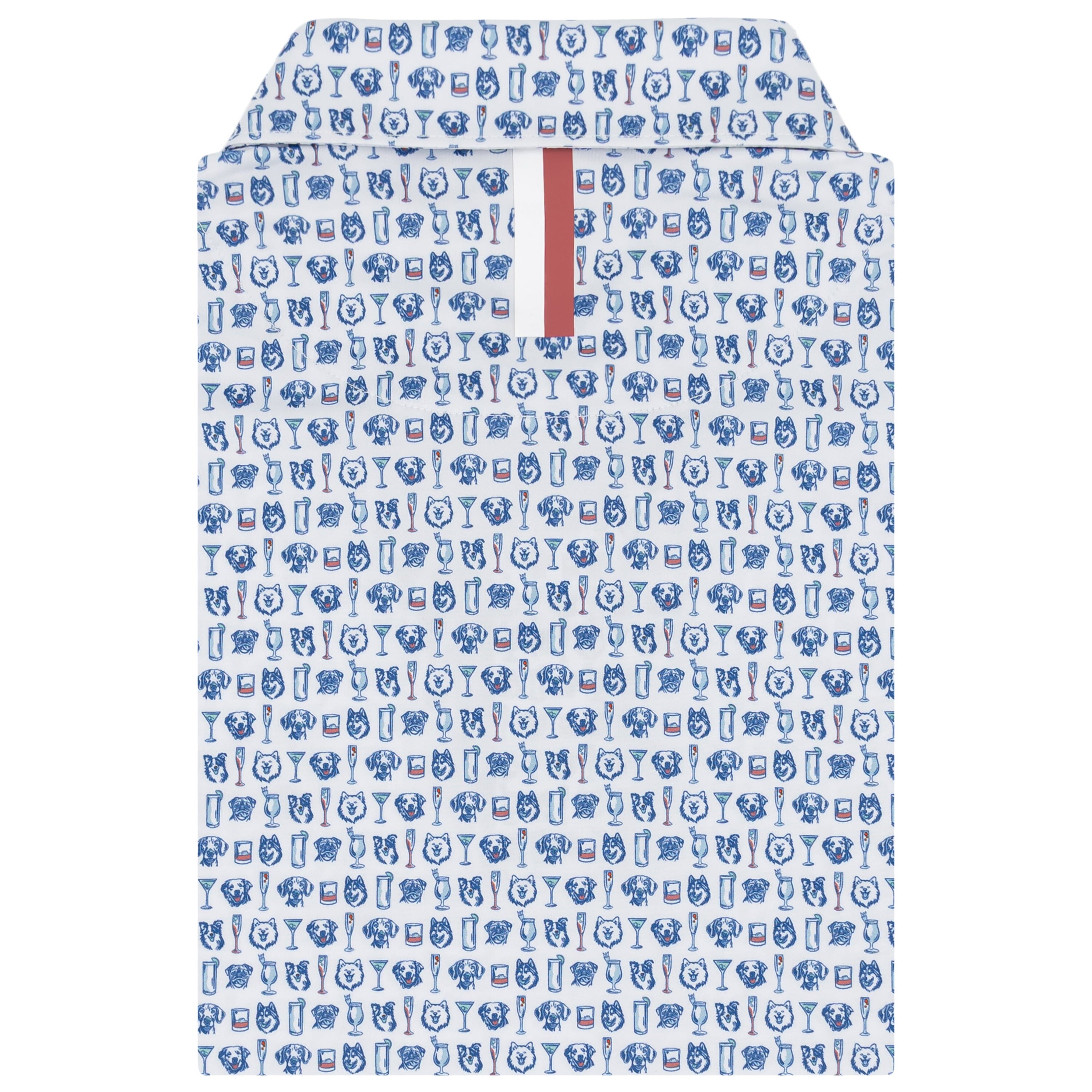 Alternative view of The Hair Of The Dog | Performance Polo | The Hair Of The Dog - White/Short Stop Blue