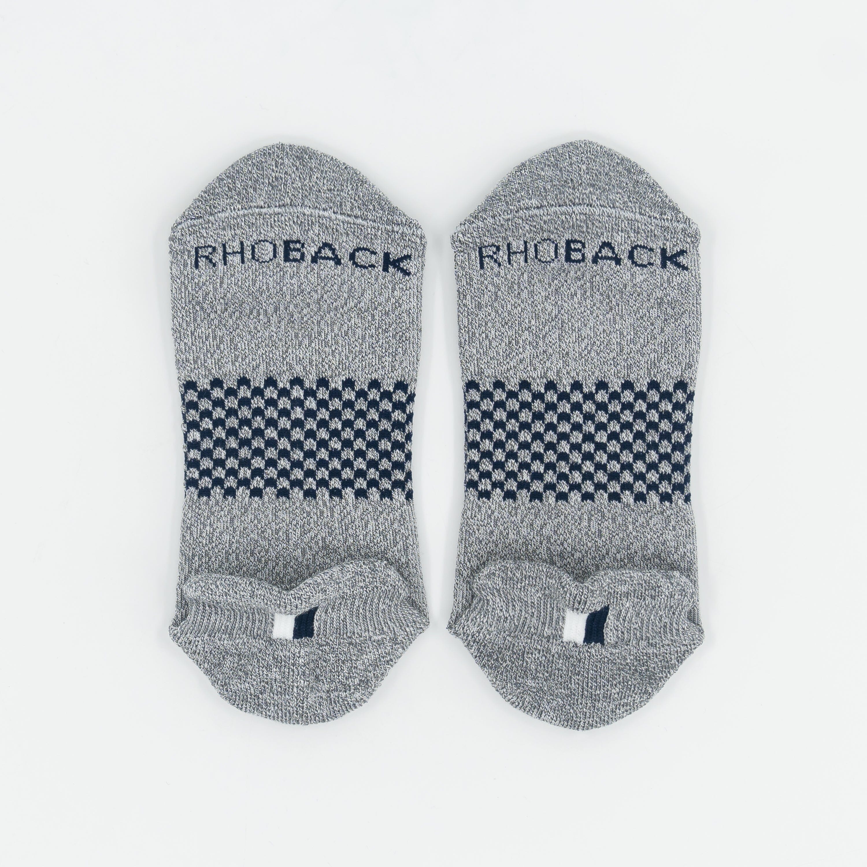 Alternative view of Stratus Performance Ankle Socks (3-Pack) | Heather - Charcoal Grey/White - Fleet Navy (3-Pack)