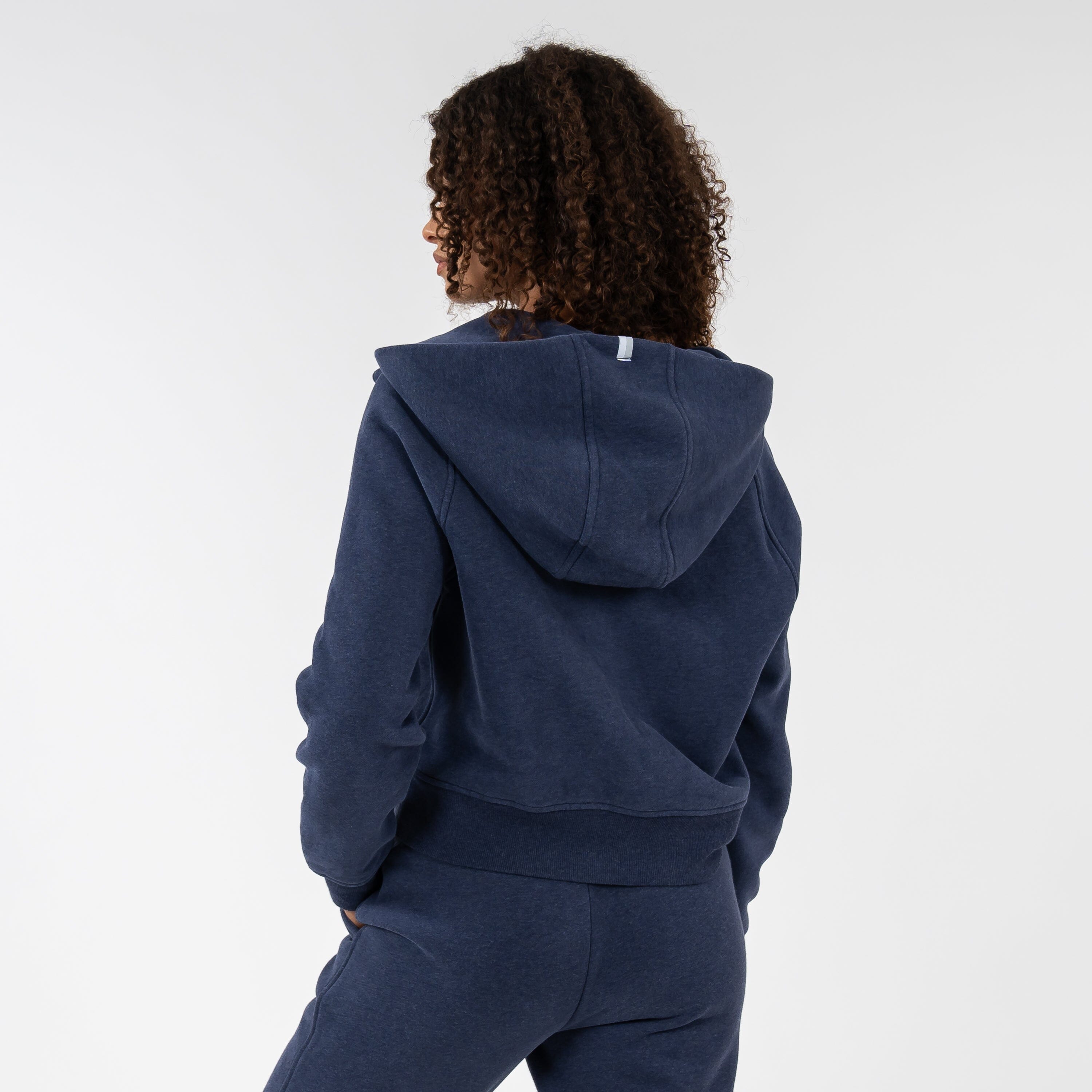 Alternative view of Clarity Half-Zip Hoodie | Heather - Fleet Navy