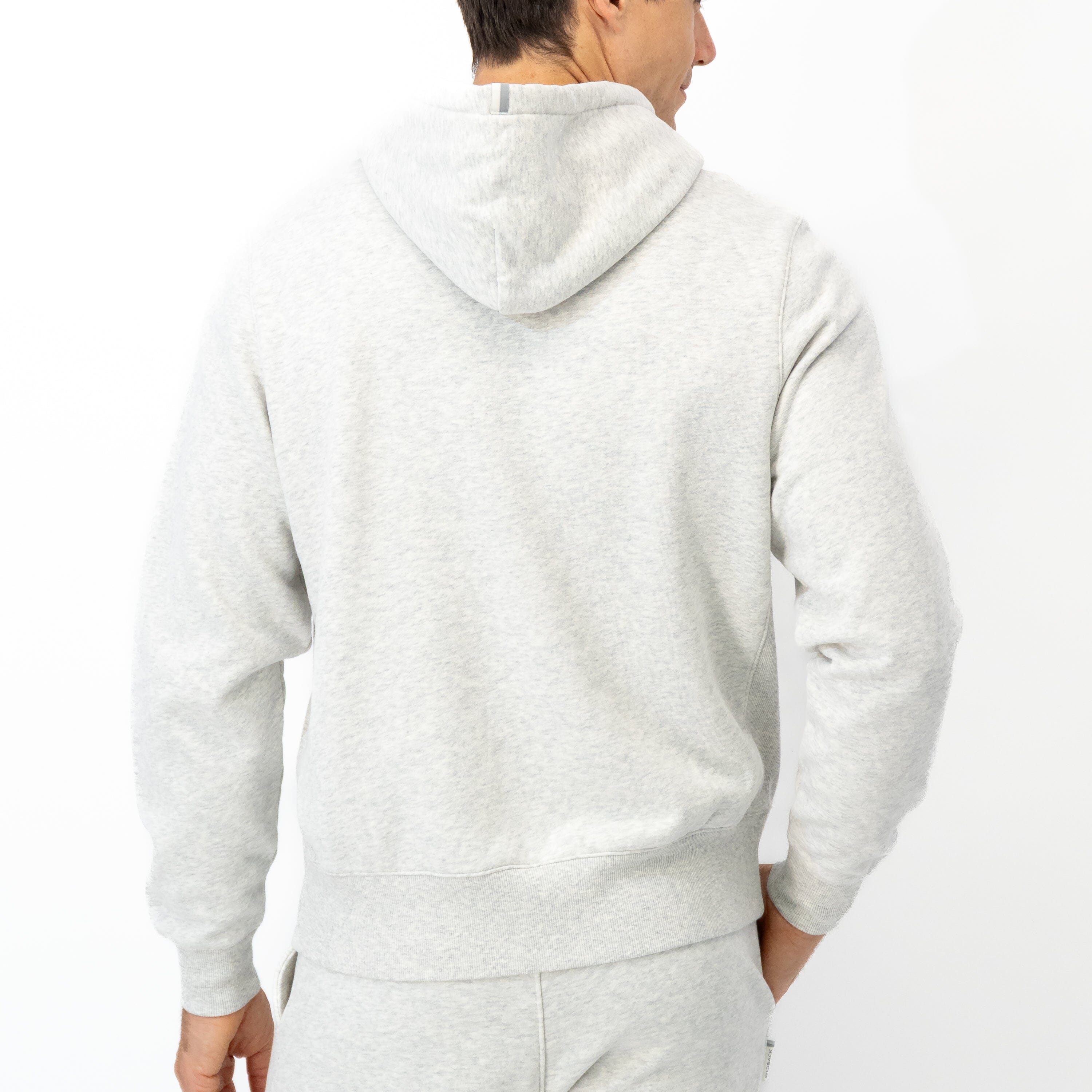 Alternative view of Ready Hoodie | Heather - Ivory - RBUSA ARCH 2 NAVY
