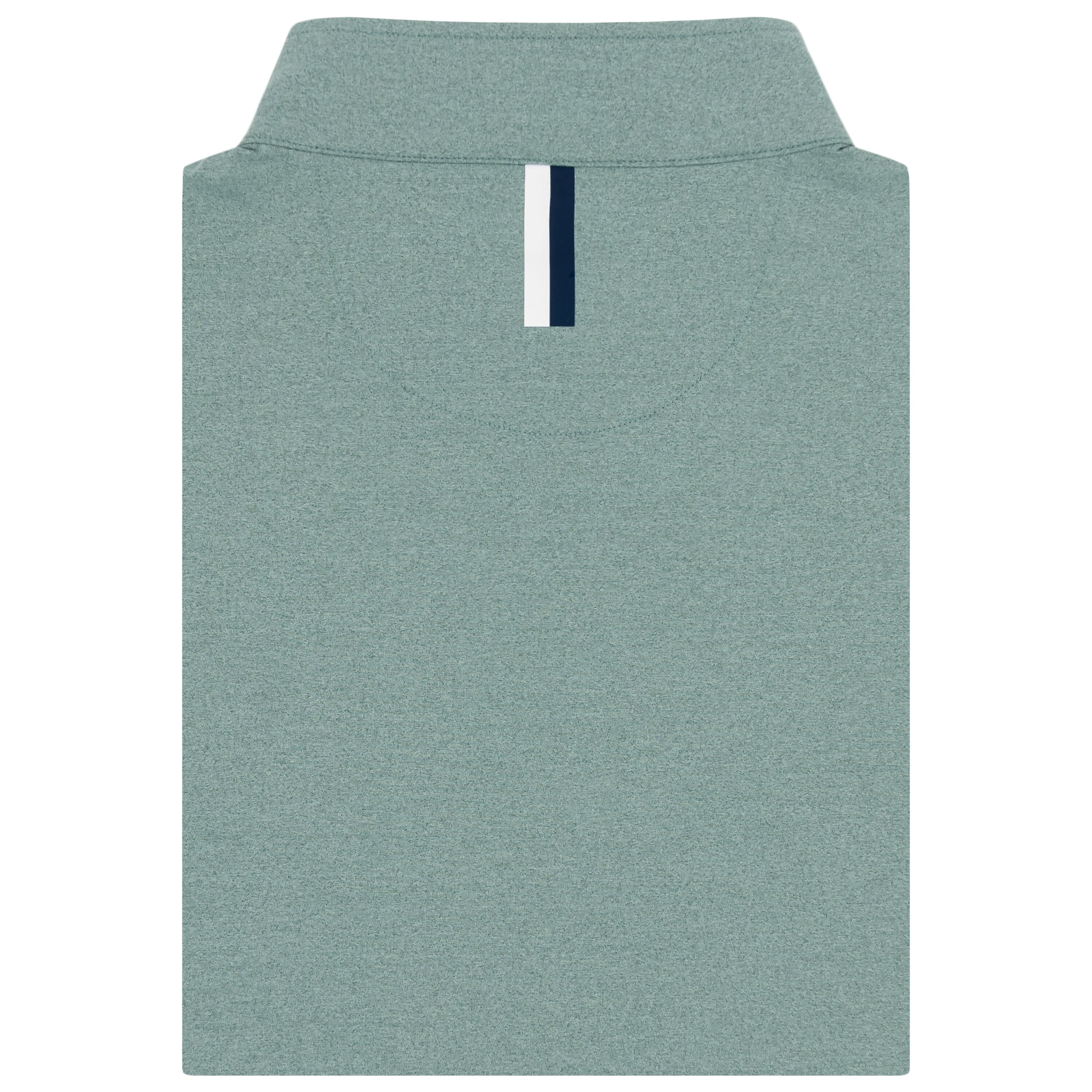 Alternative view of Heather Performance Q-Zip | Heather - Jungle Green/Antigua Green