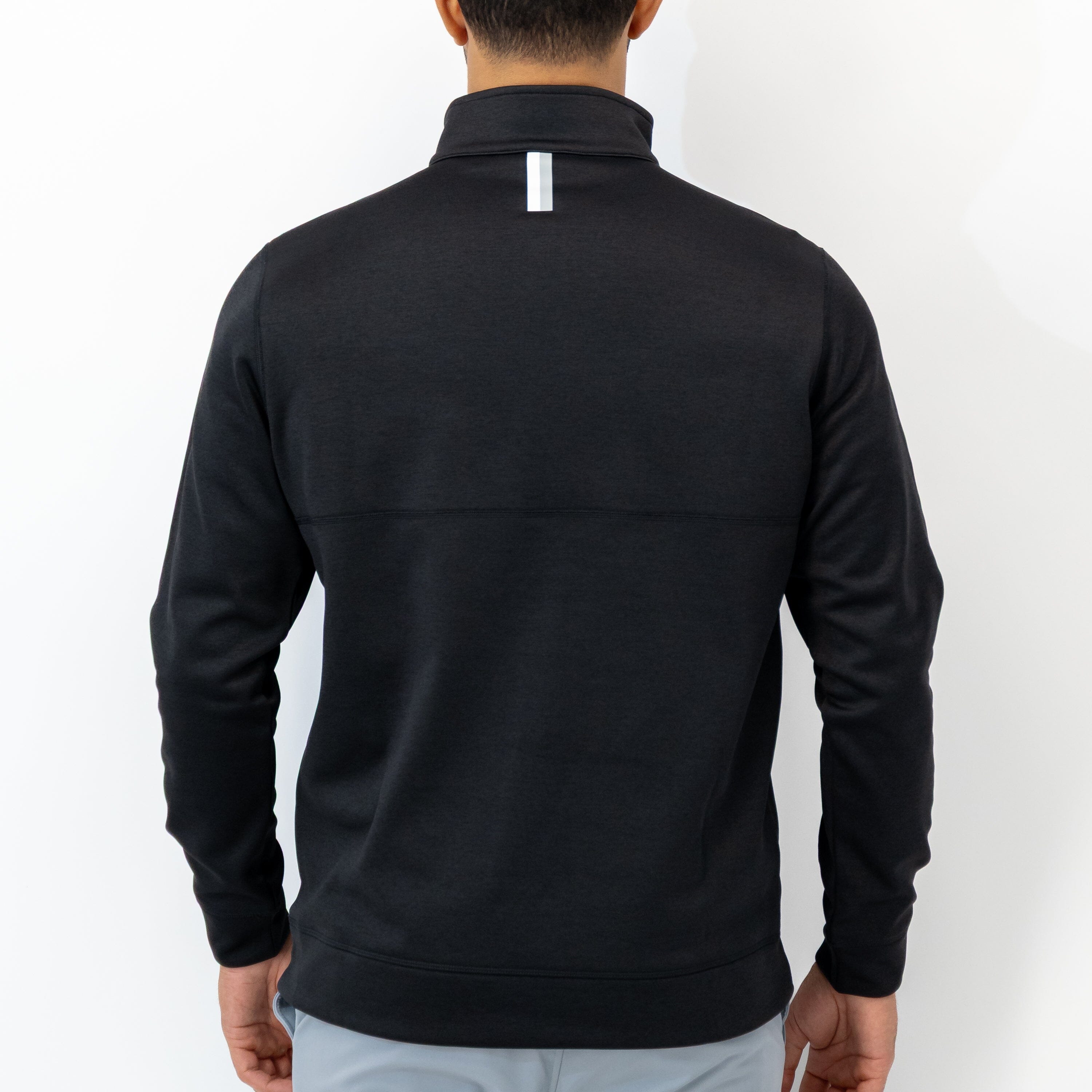 Alternative view of Knoll Performance Half-Zip | Heather - Midnight Black/Midnight Black