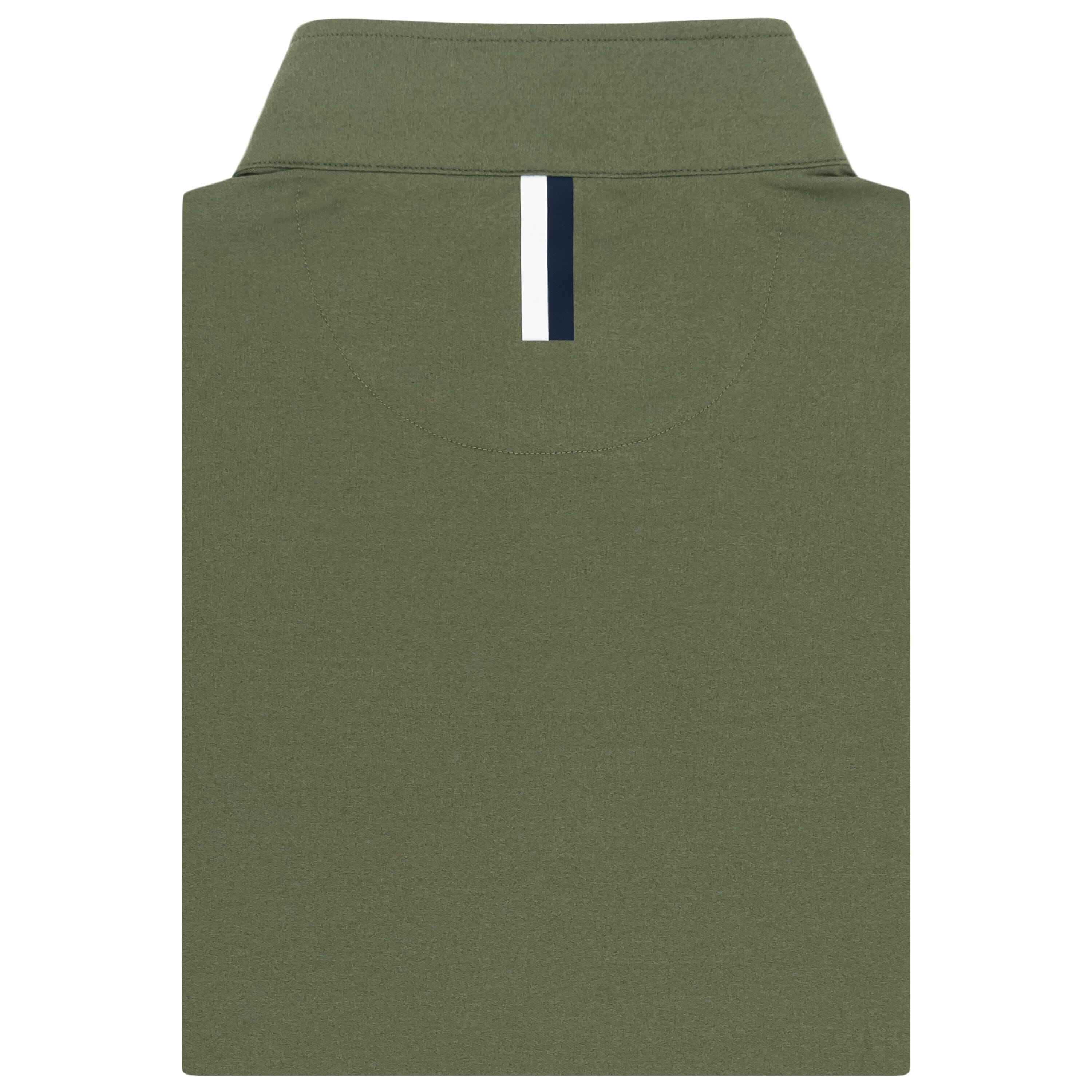 Alternative view of Heather Performance Q-Zip | Heather - Moss Green/Moss Green