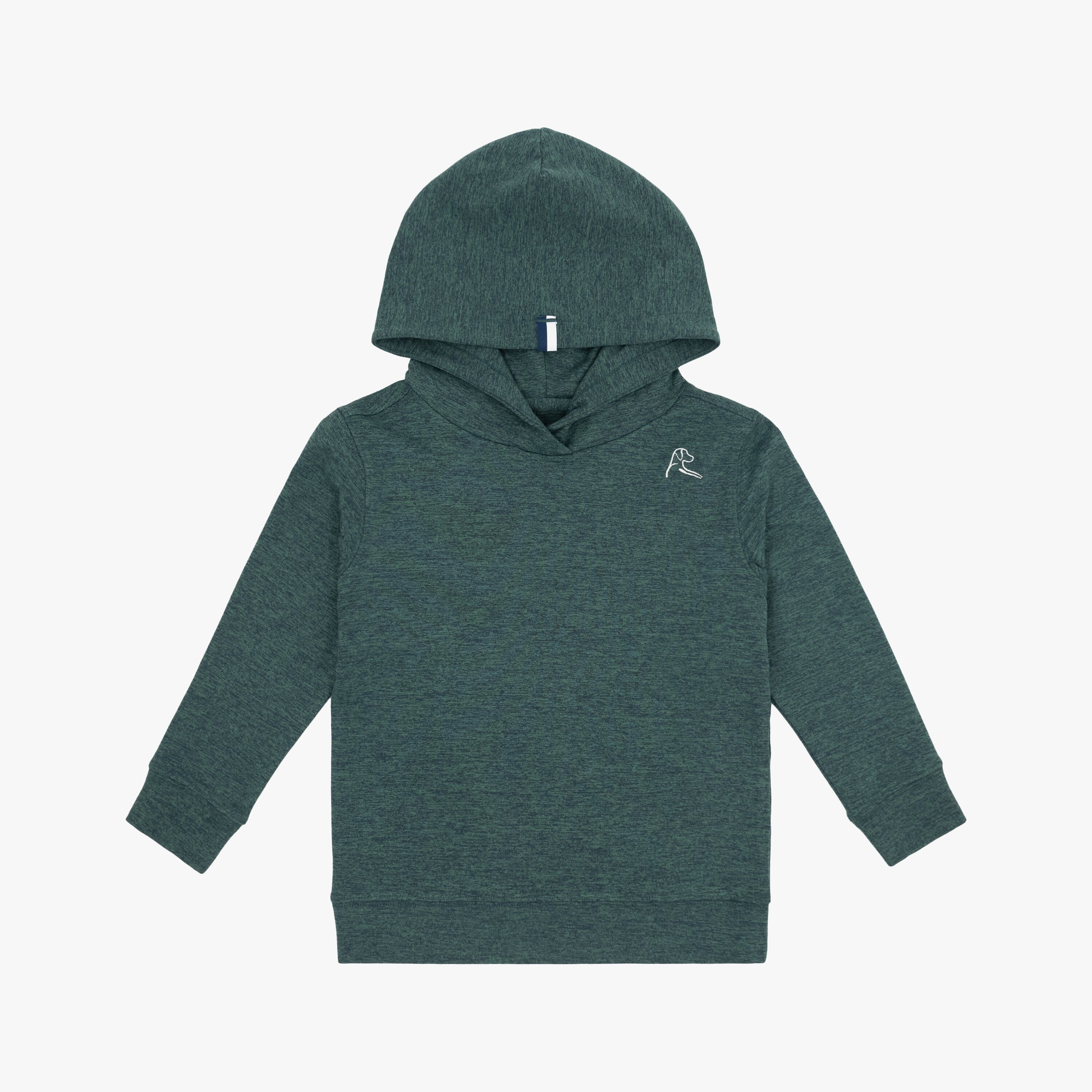 Lil' Hesi Performance Hoodie | Heather - Ponderosa Green/Willow Green