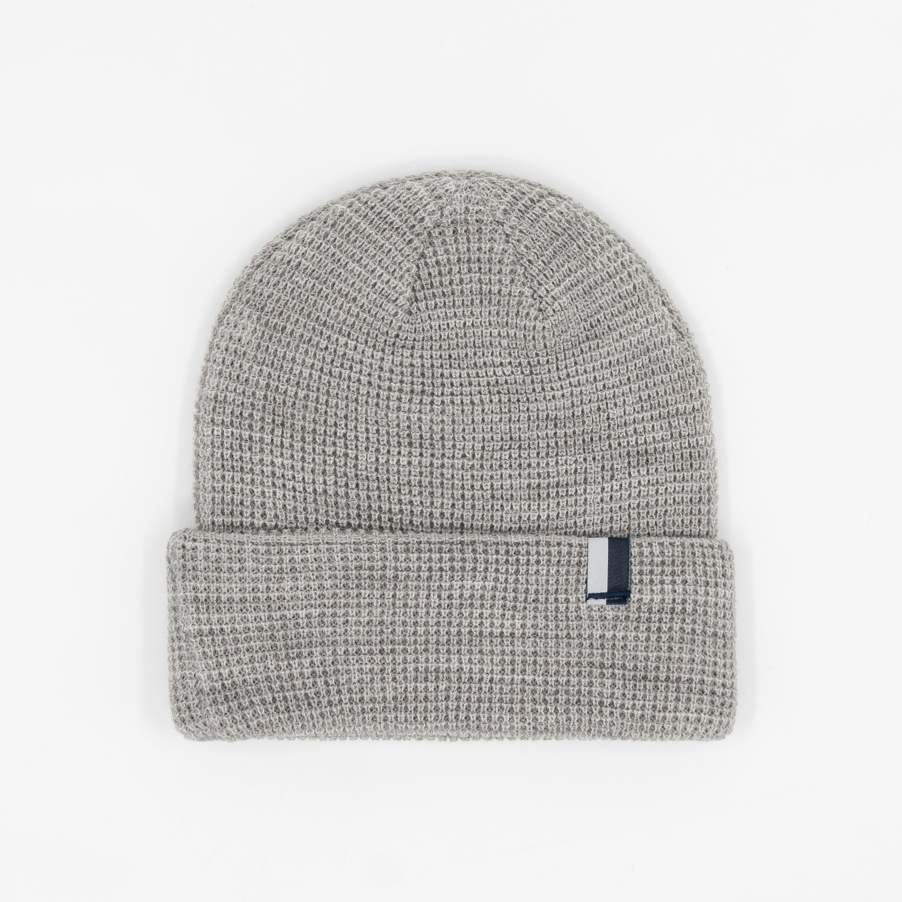 Alternative view of Lodge Beanie | Heather - Stainless Steel/White