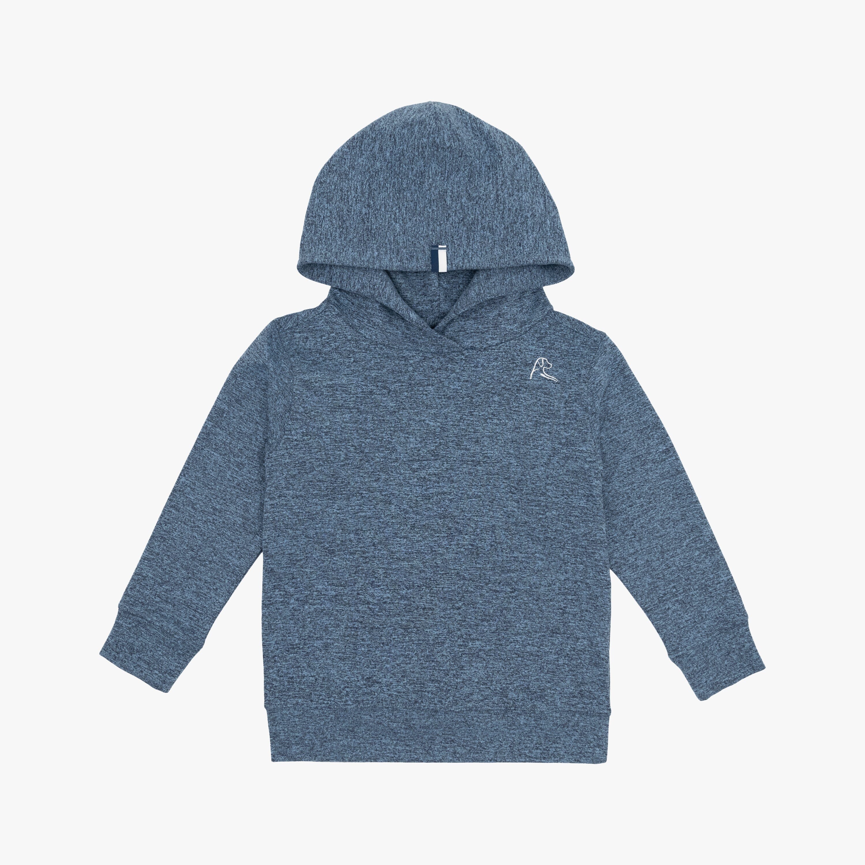 Lil' Hesi Performance Hoodie | Heather - Zone Blue/Fleet Navy