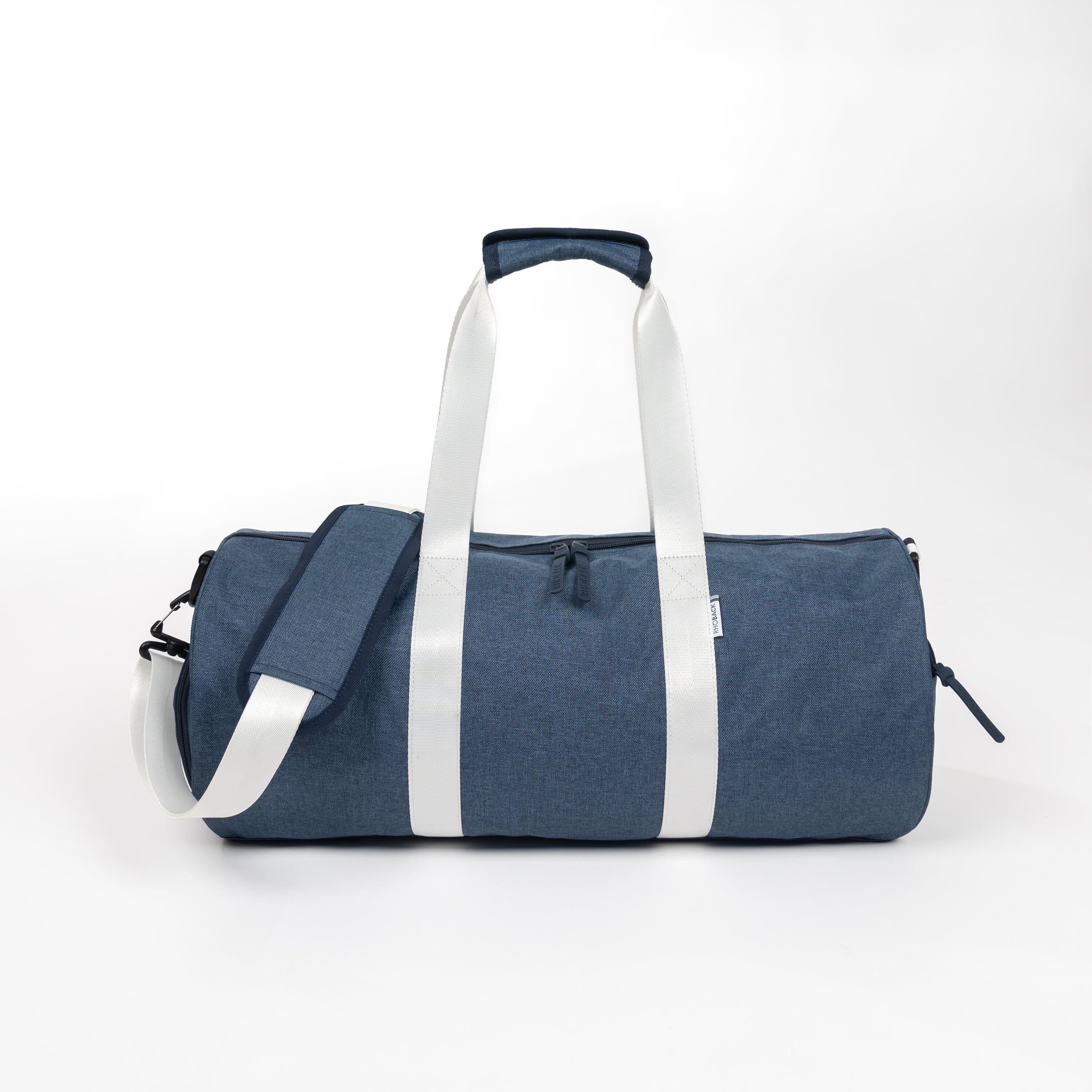 Homecourt Duffle | Heather - Slate Blue/White