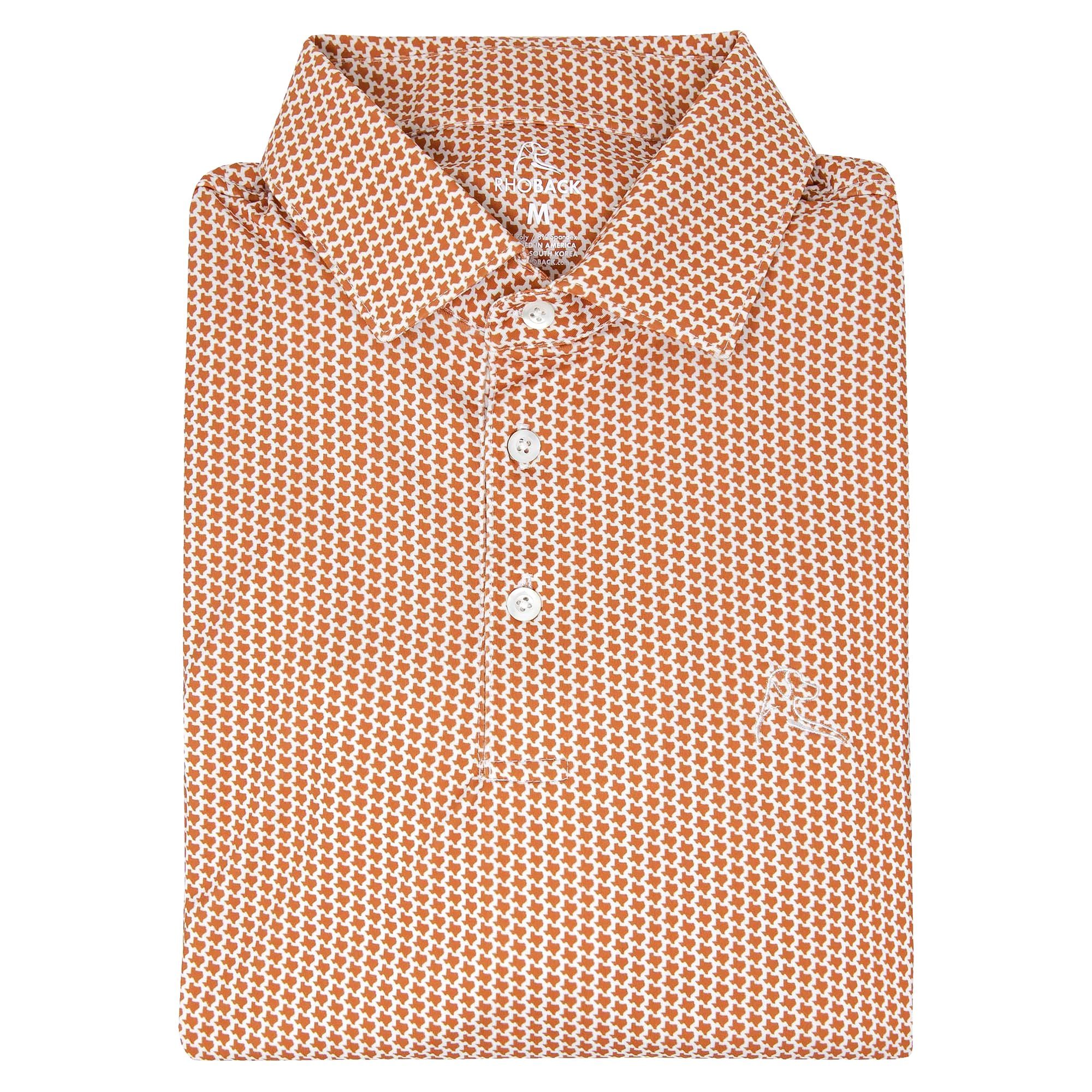 The Don't Mess | Performance Polo | The Don't Mess - Burnt Orange/White