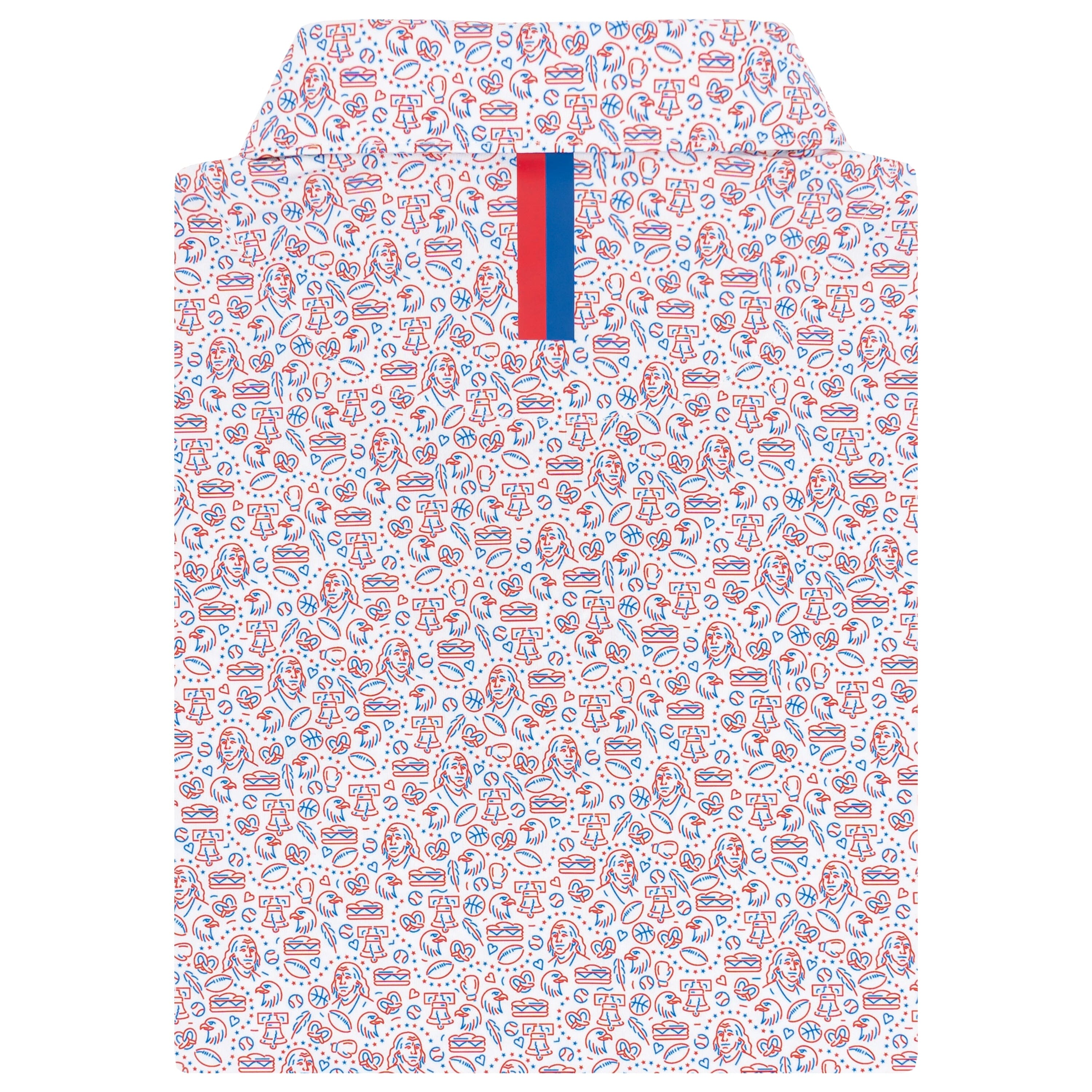 Alternative view of The Jawn | Performance Polo | The Jawn - White/Classic Red