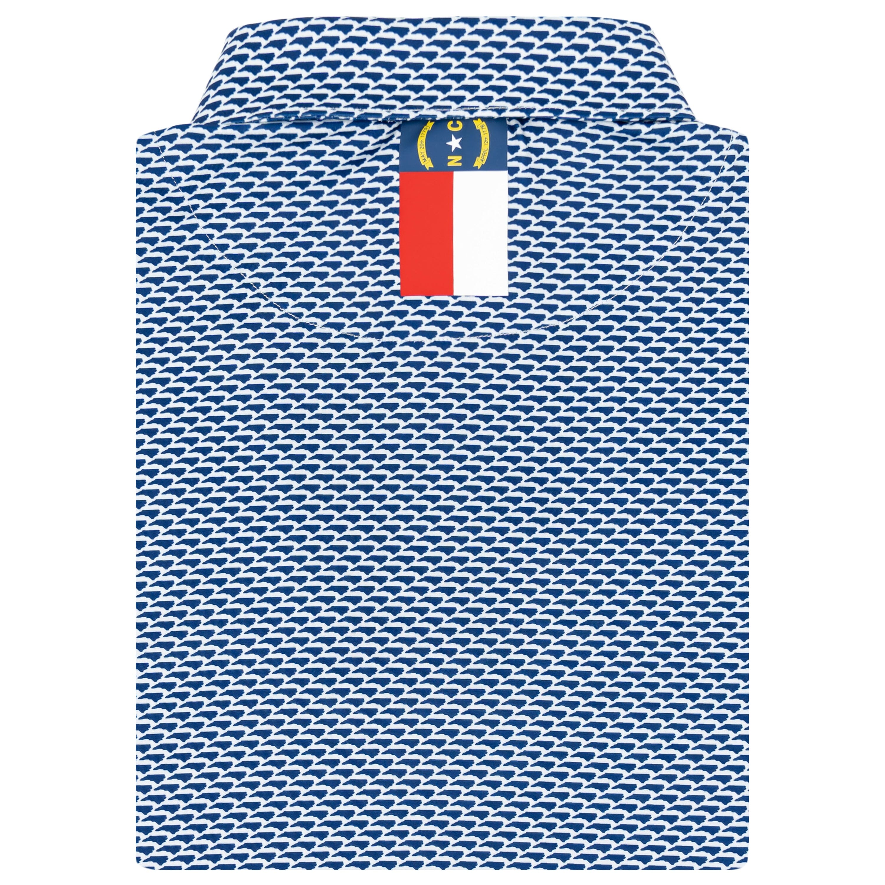 Alternative view of The North State | Performance Polo | The North State - Admiral Navy/White - NC