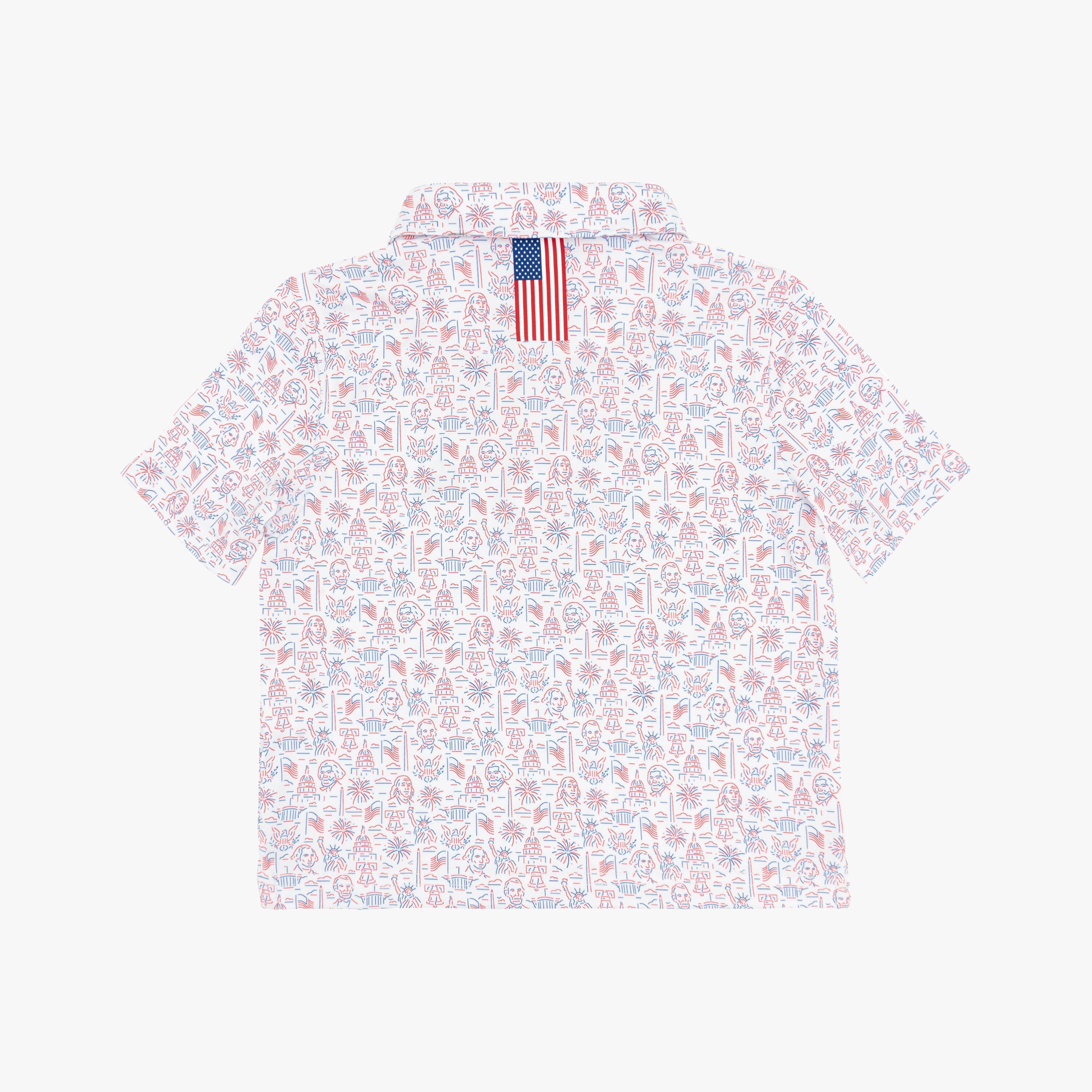 Alternative view of The Lil' American Icon | Performance Polo | The American Icon - White - USA