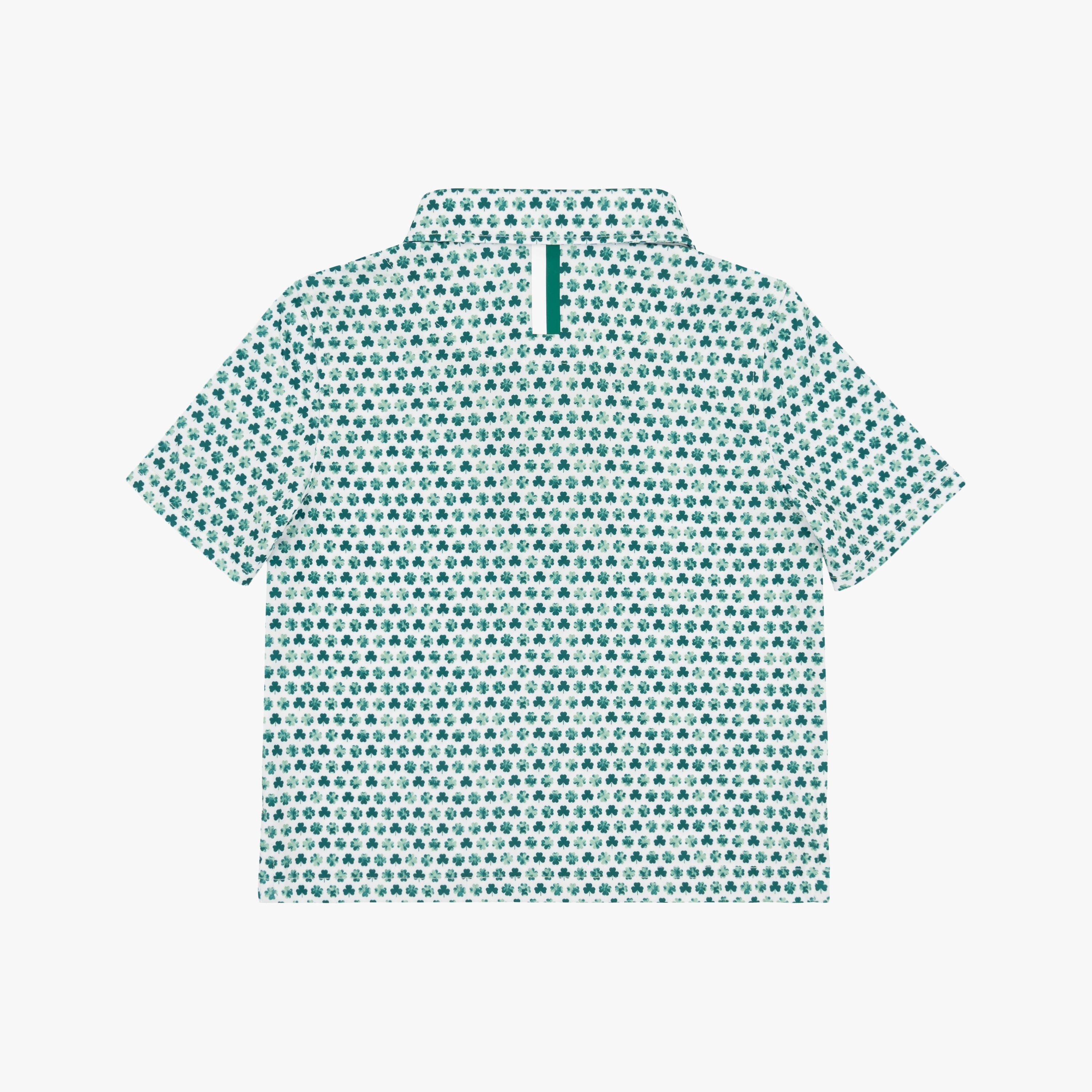 Alternative view of The Lil' Clover | Performance Polo | The Clover - White/Fairway Green