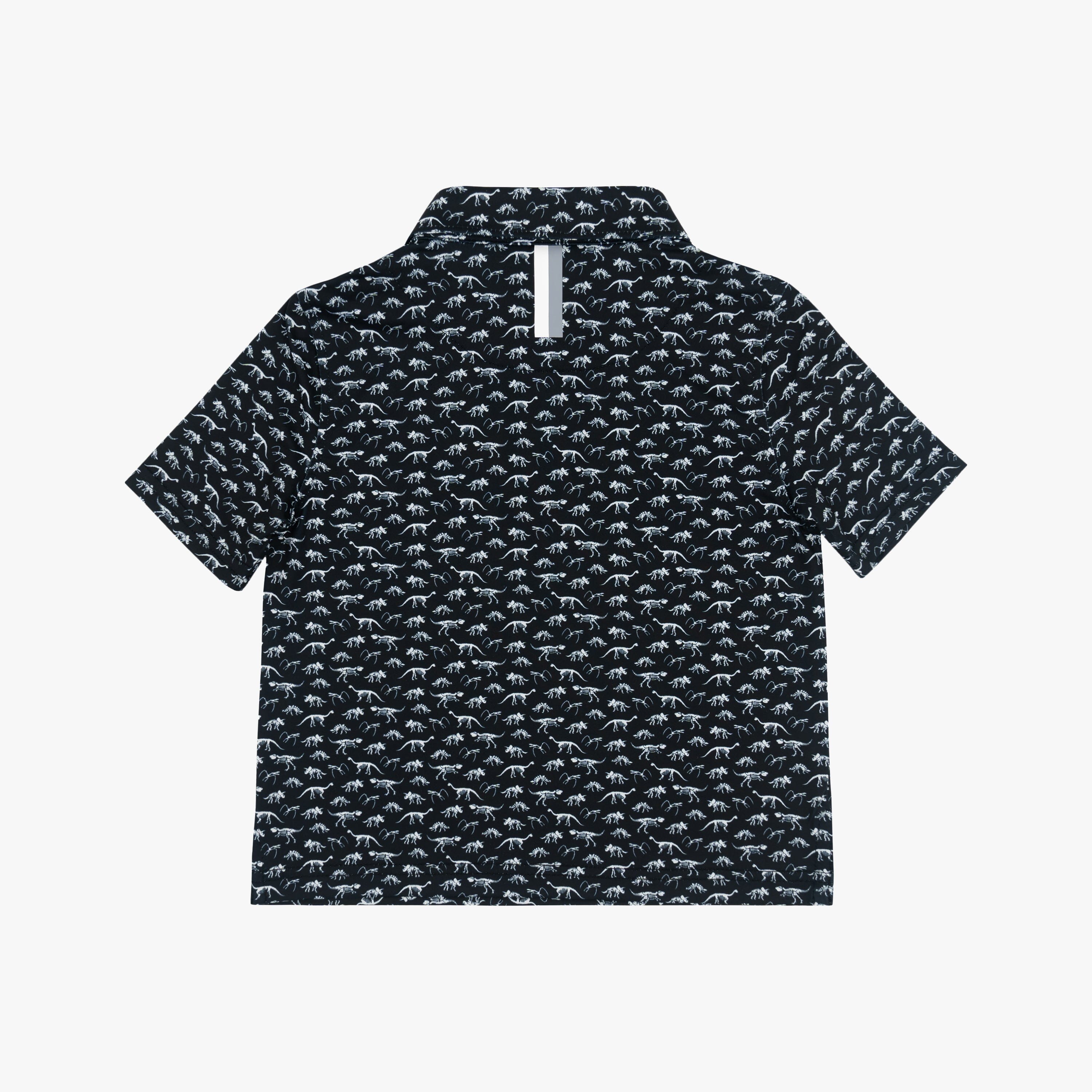 Alternative view of The Lil' Fossil | Performance Polo | The Fossil - Black/White