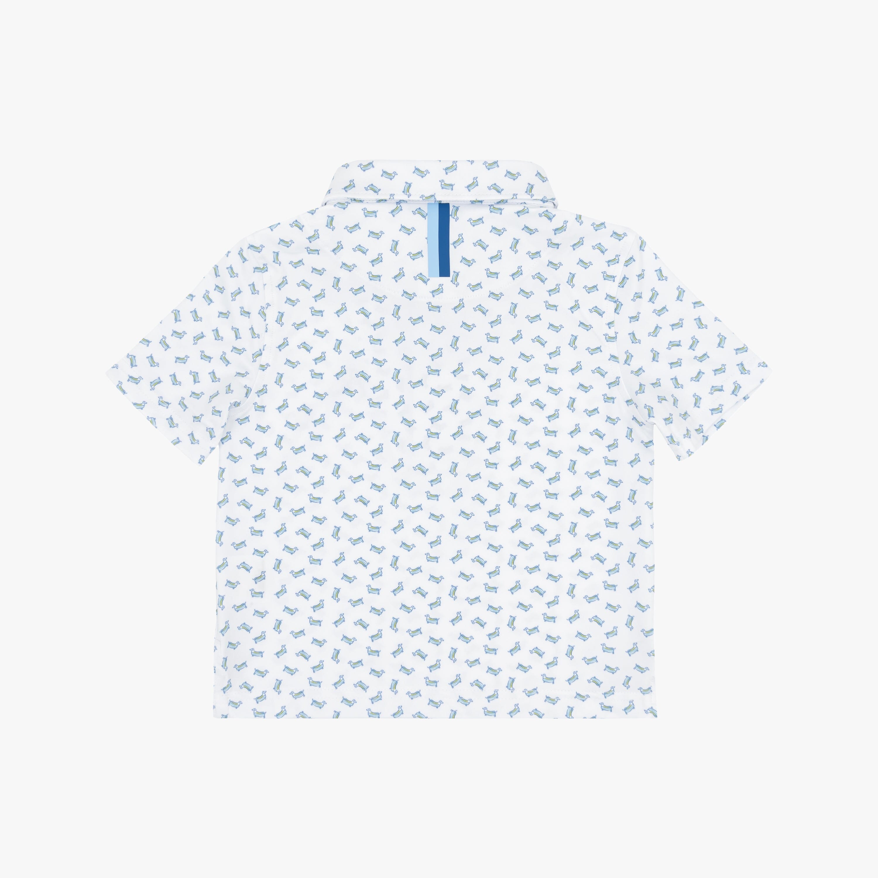 Alternative view of The Lil' Frank | Performance Polo | The Frank - White/Pure Blue