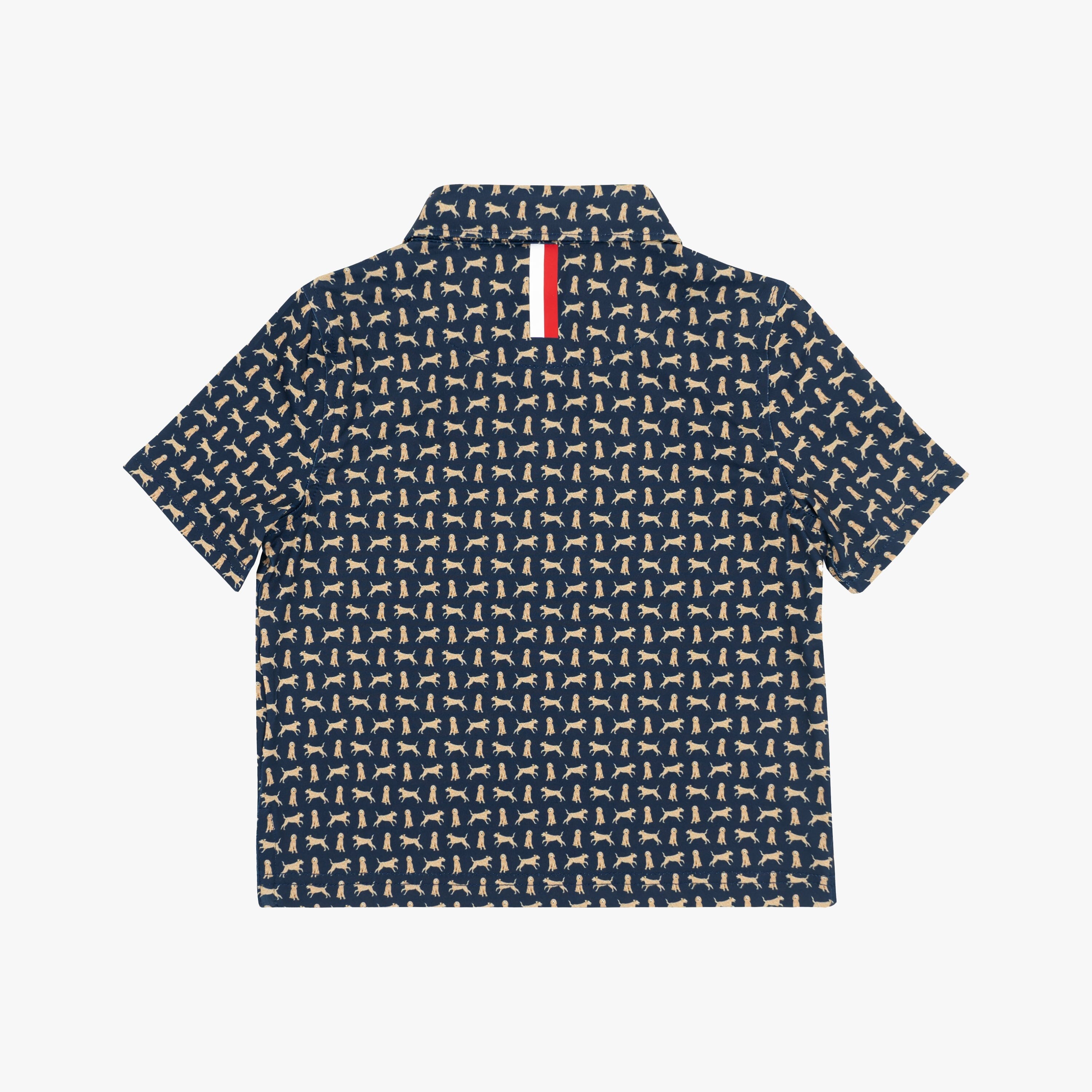 Alternative view of The Lil' Goldendoodle | Performance Polo | The Goldendoodle - Fleet Navy
