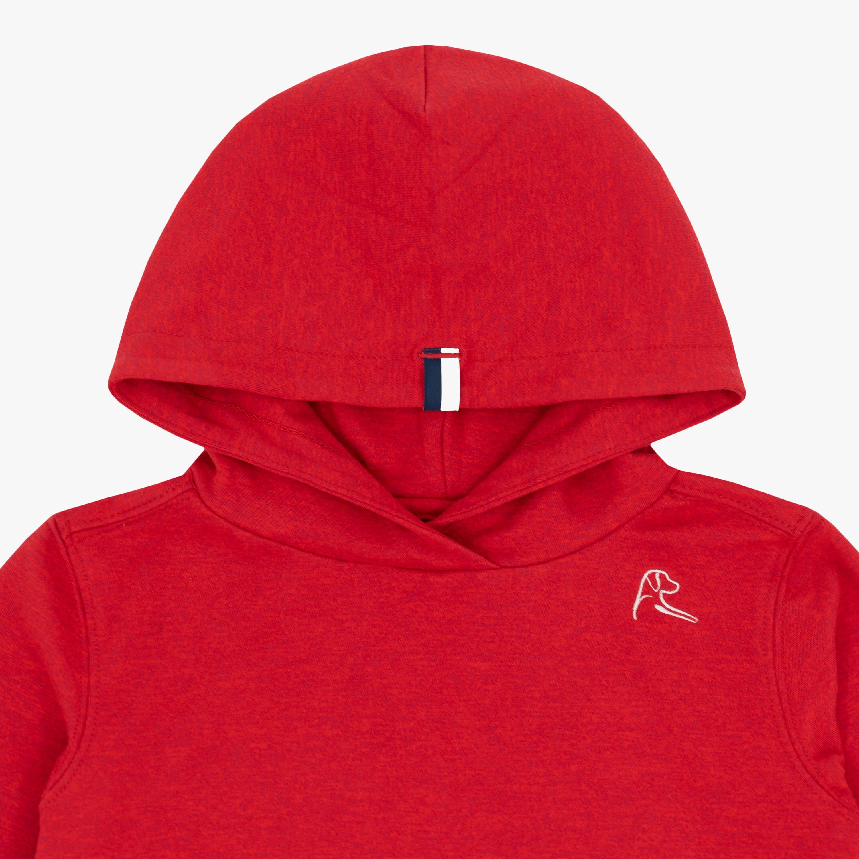 Alternative view of Lil' Hesi Performance Hoodie | Heather - Cardinal Red/Classic Red