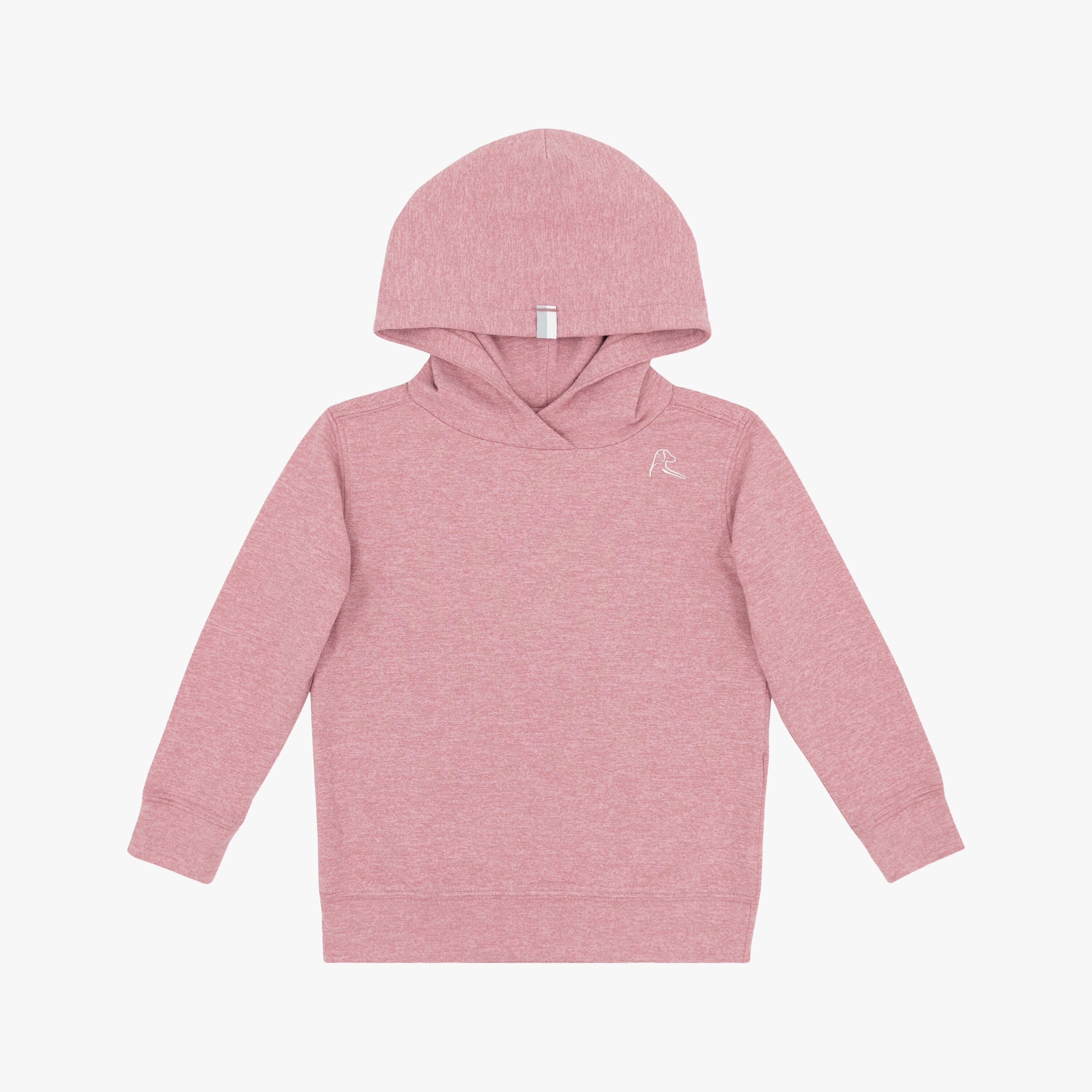 Lil' Hesi Performance Hoodie | Heather - Dusk Pink/Lotus Pink