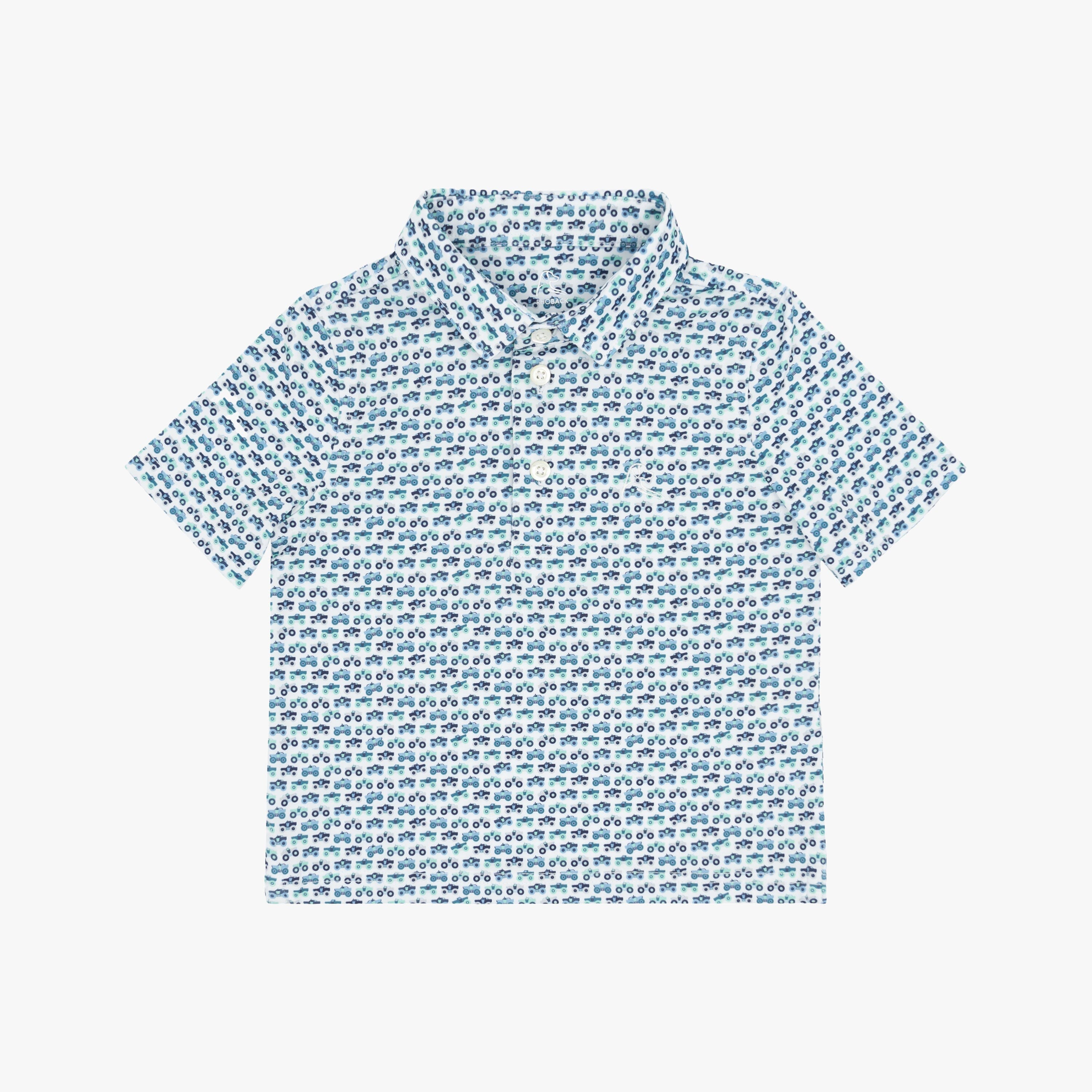 The Lil' Monster Truck | Performance Polo | The Monster Truck - White