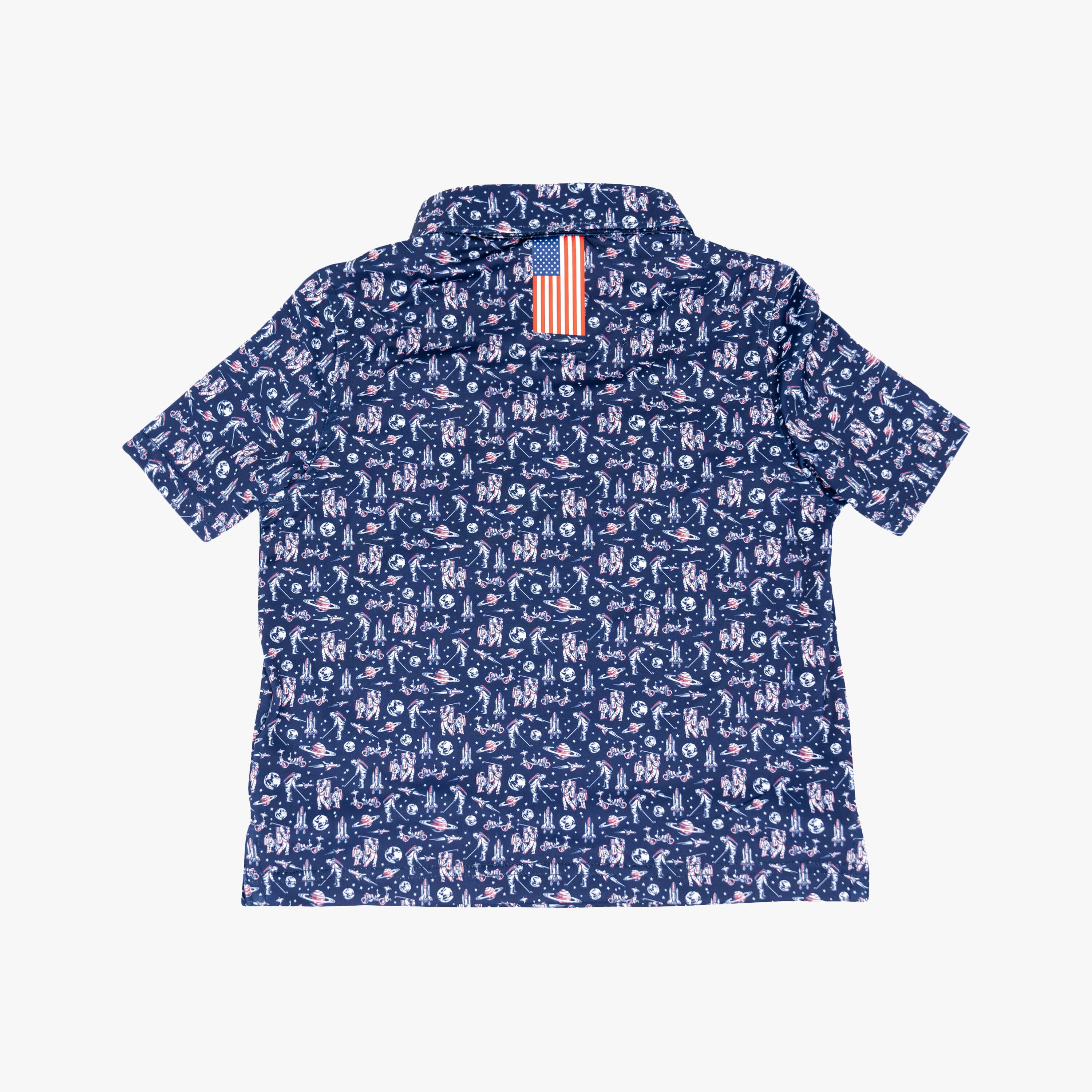 Alternative view of The Lil' Moon Bogey | Performance Polo | The Moon Bogey - Admiral Navy - USA